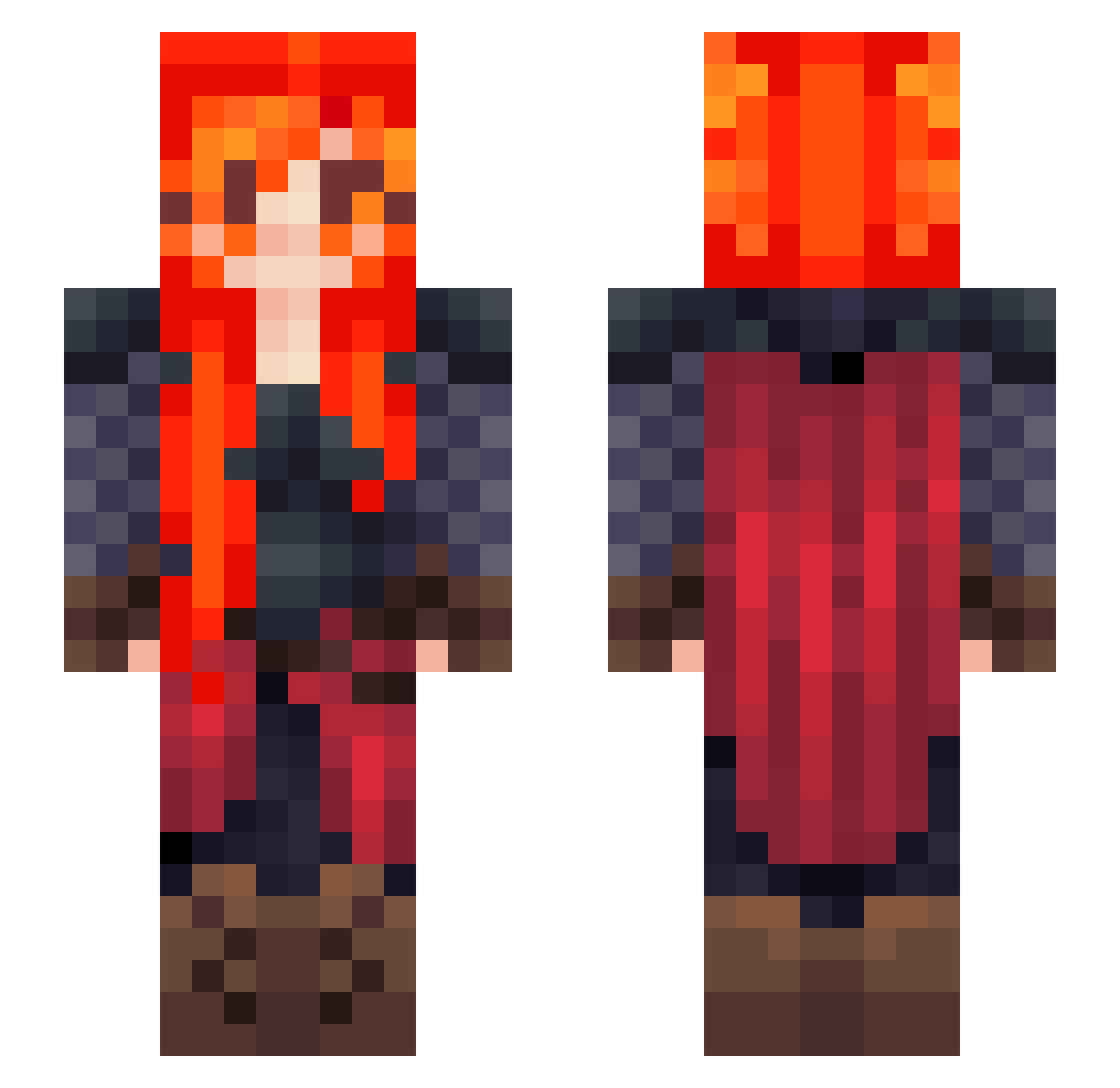 whisp_ Minecraft skin, front and back view