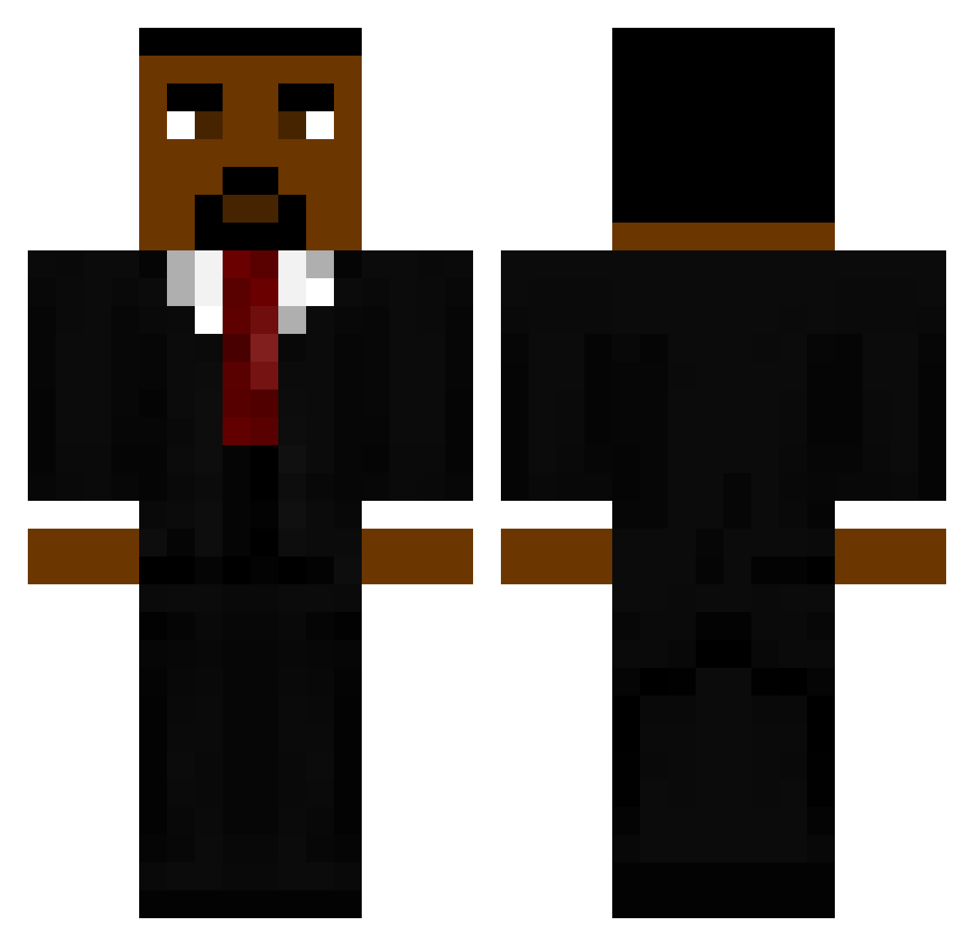 EdoMedo123 Minecraft skin, front and back view