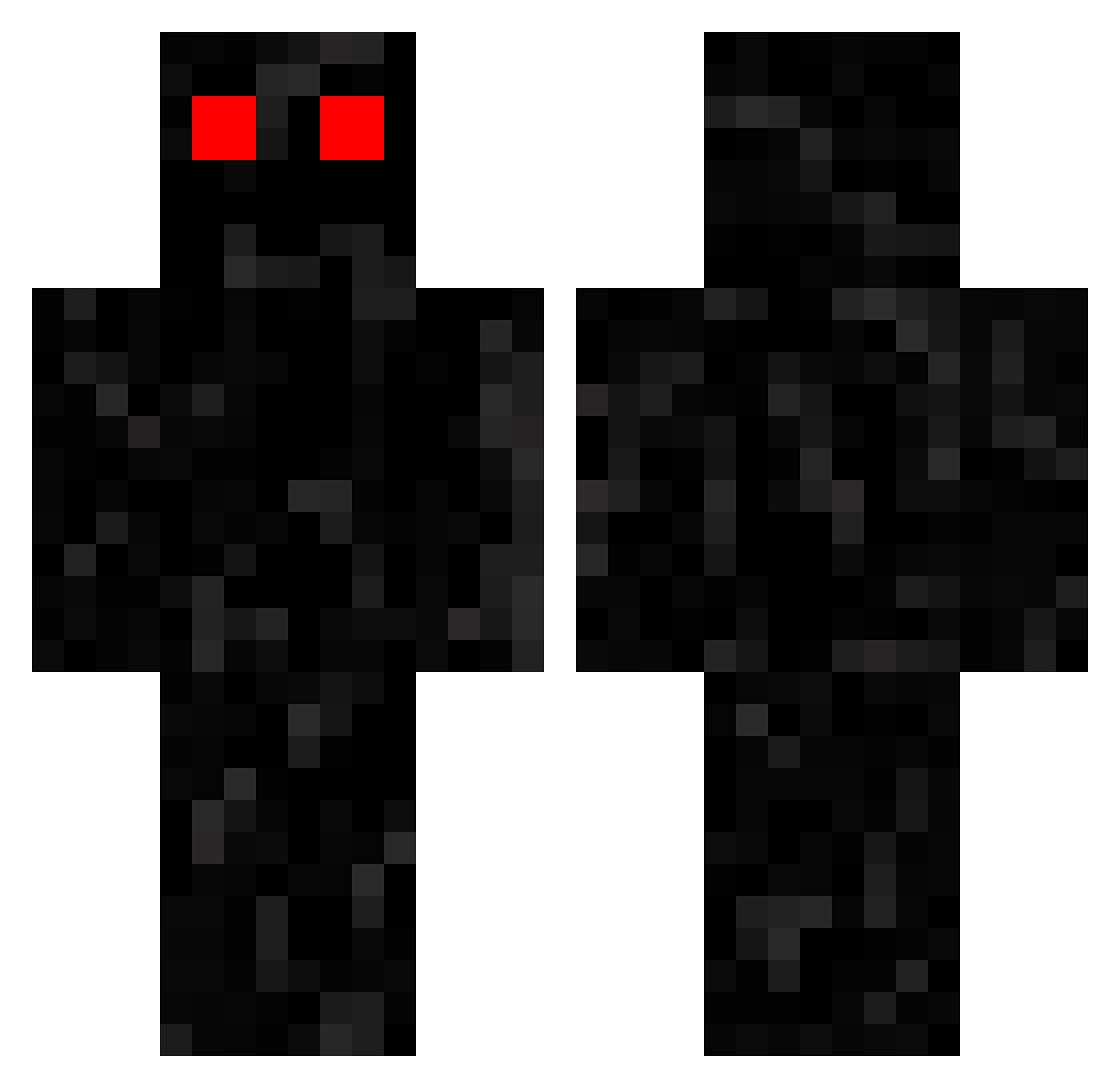 VwVELY Minecraft skin, front and back view