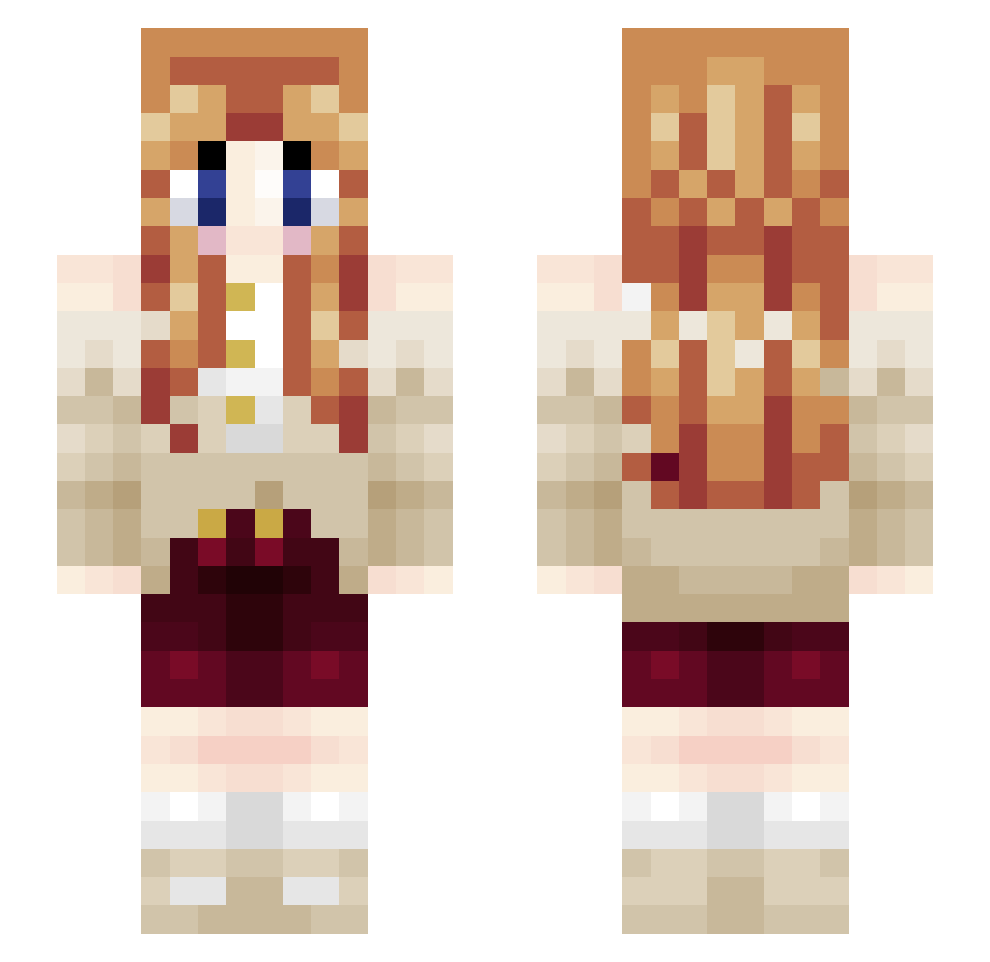 rachs_ Minecraft skin, front and back view