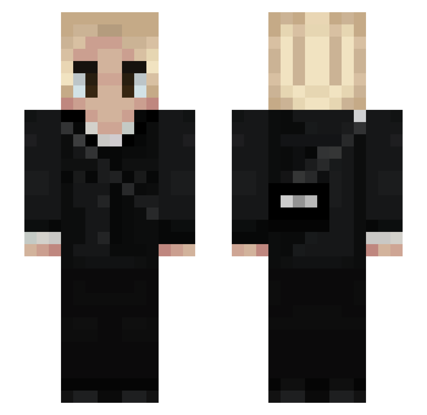 zoldyck1_ Minecraft skin, front and back view