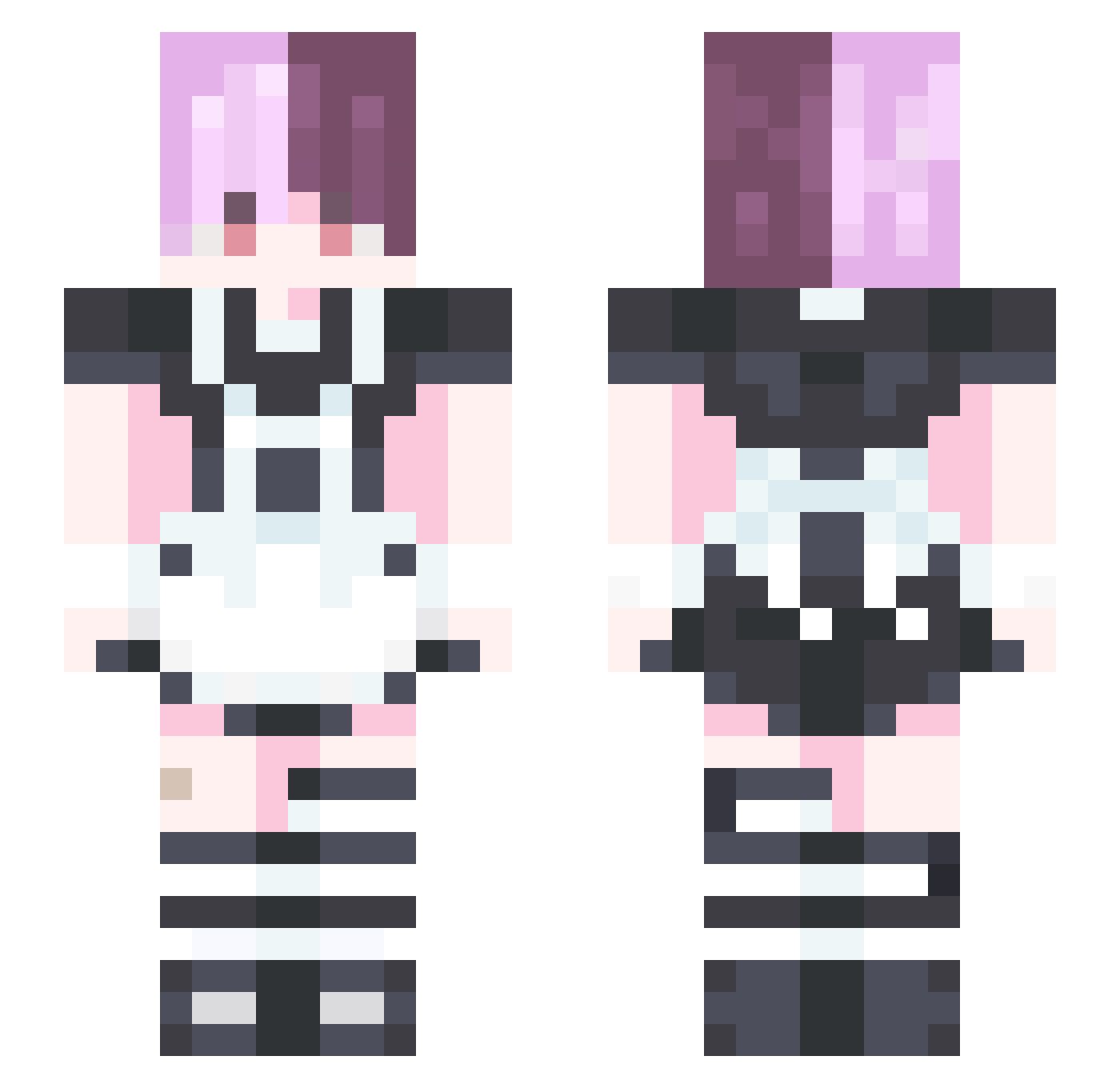 nicolascr03 Minecraft skin, front and back view