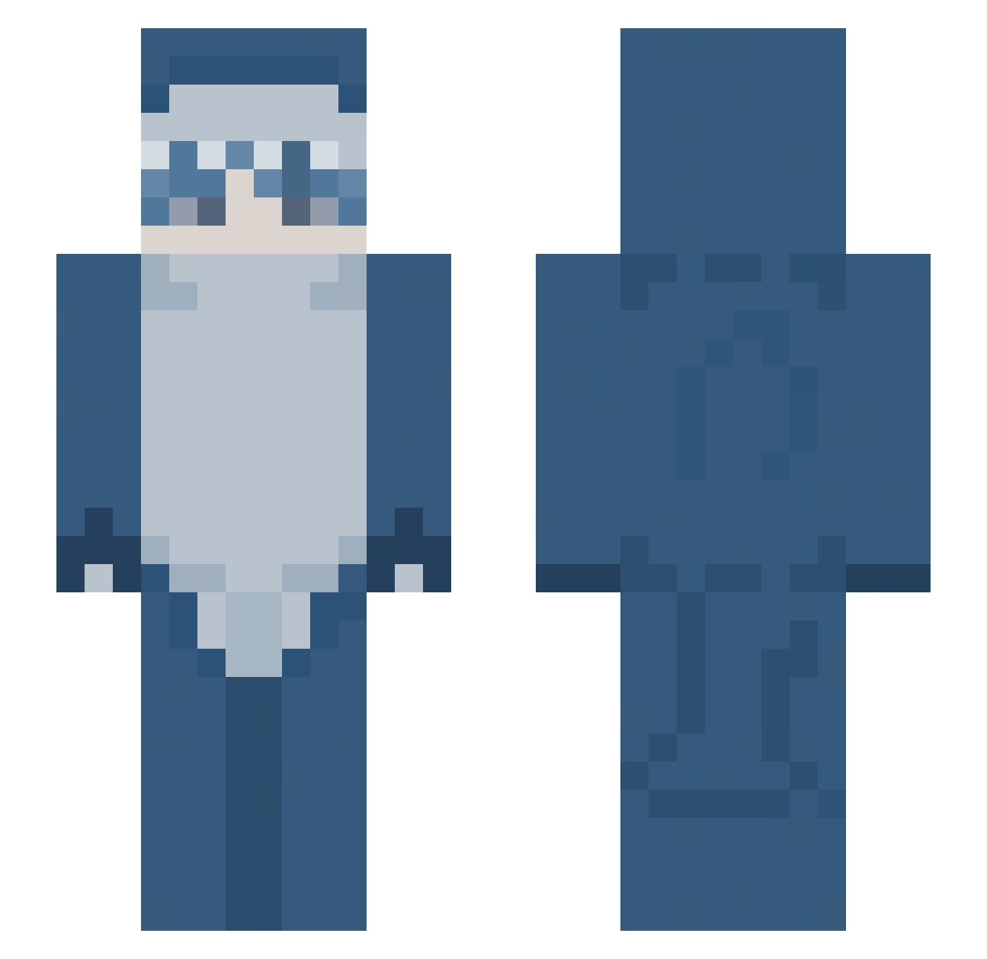M_Mallow1982 Minecraft skin, front and back view