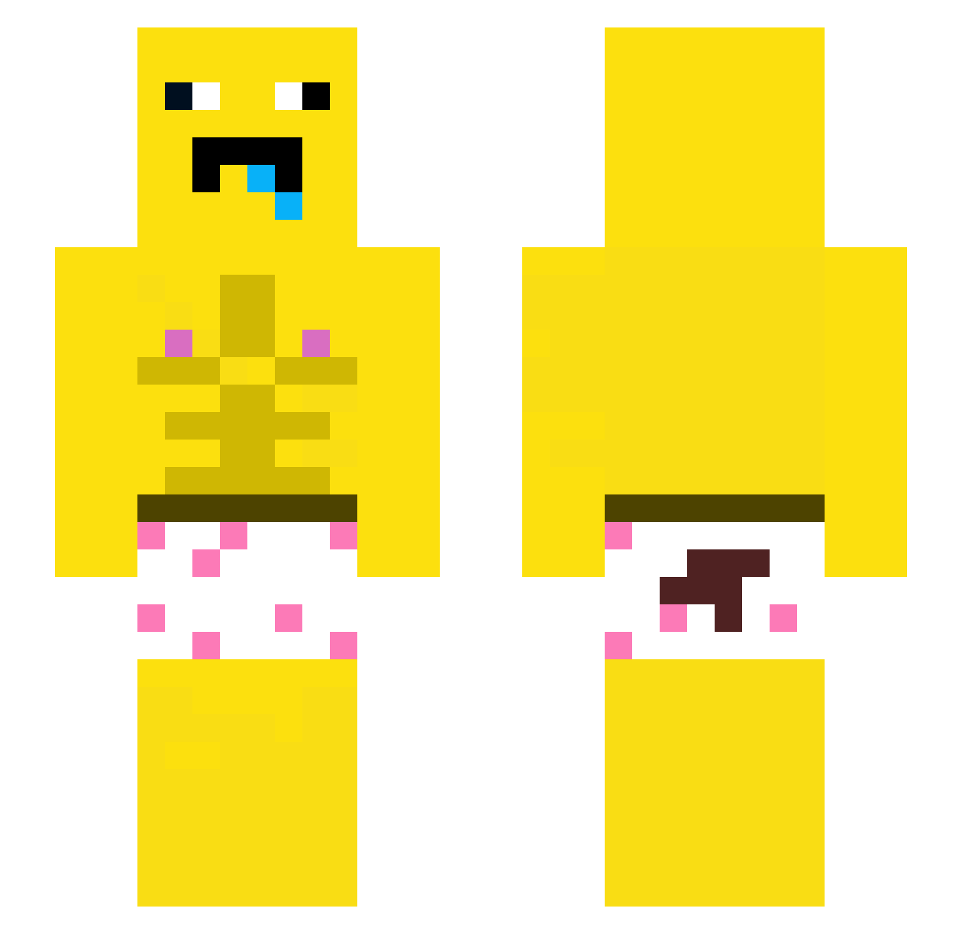 enten_tanz2 Minecraft skin, front and back view