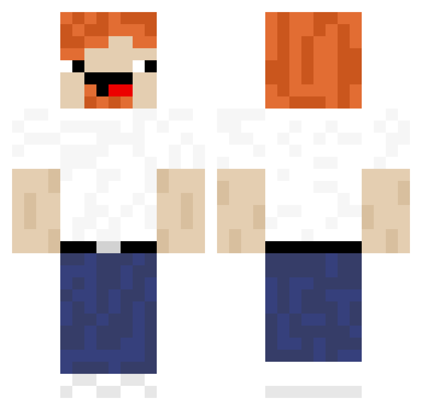 San4d_09 Minecraft skin, front and back view