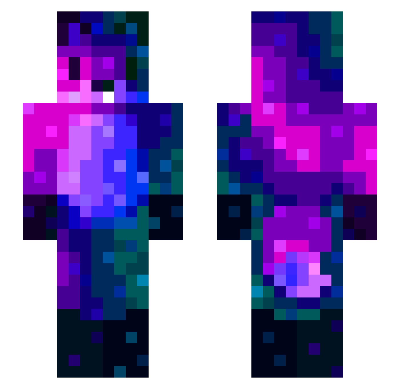 flyingfish36 Minecraft skin, front and back view