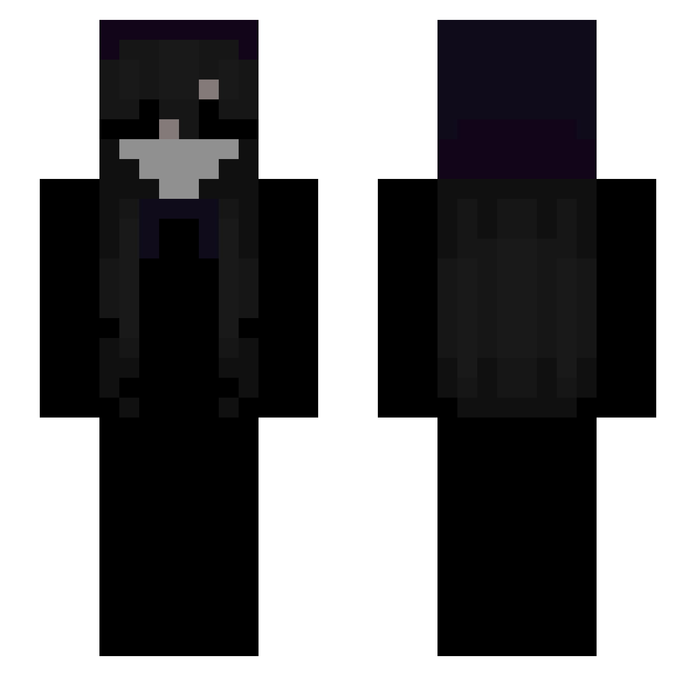 xKirtap Minecraft skin, front and back view
