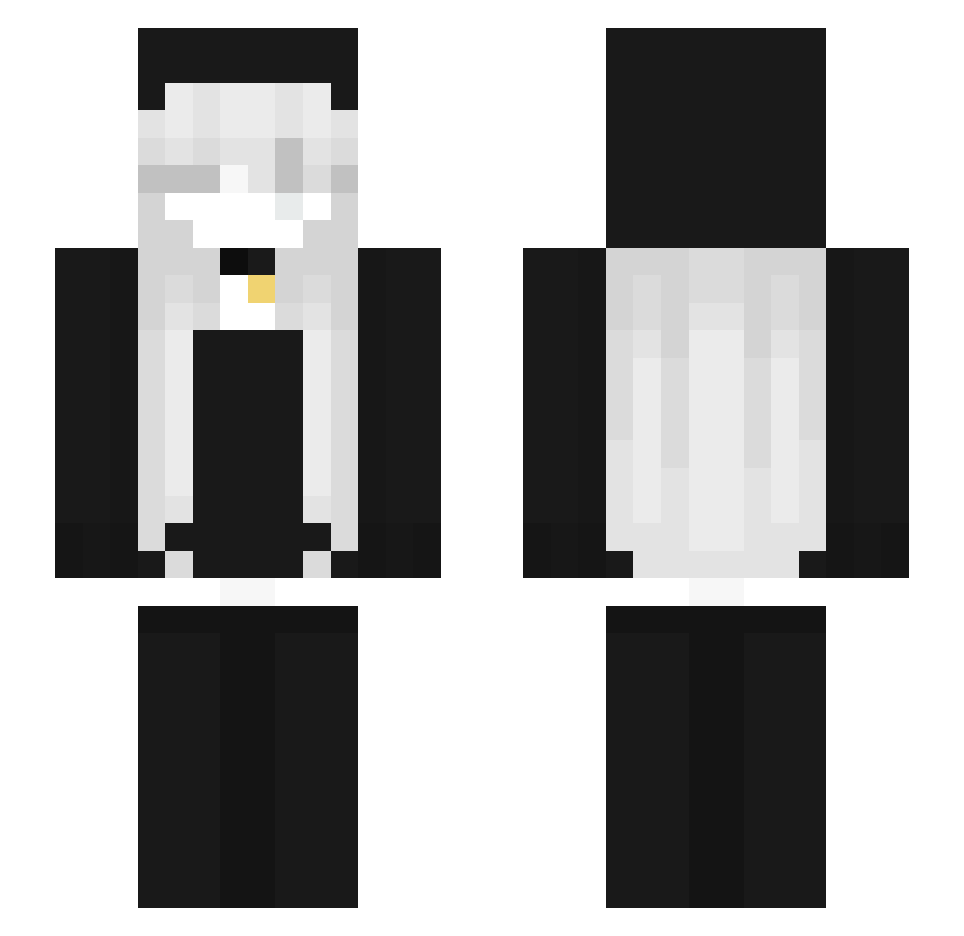 JeffryKekry Minecraft skin, front and back view