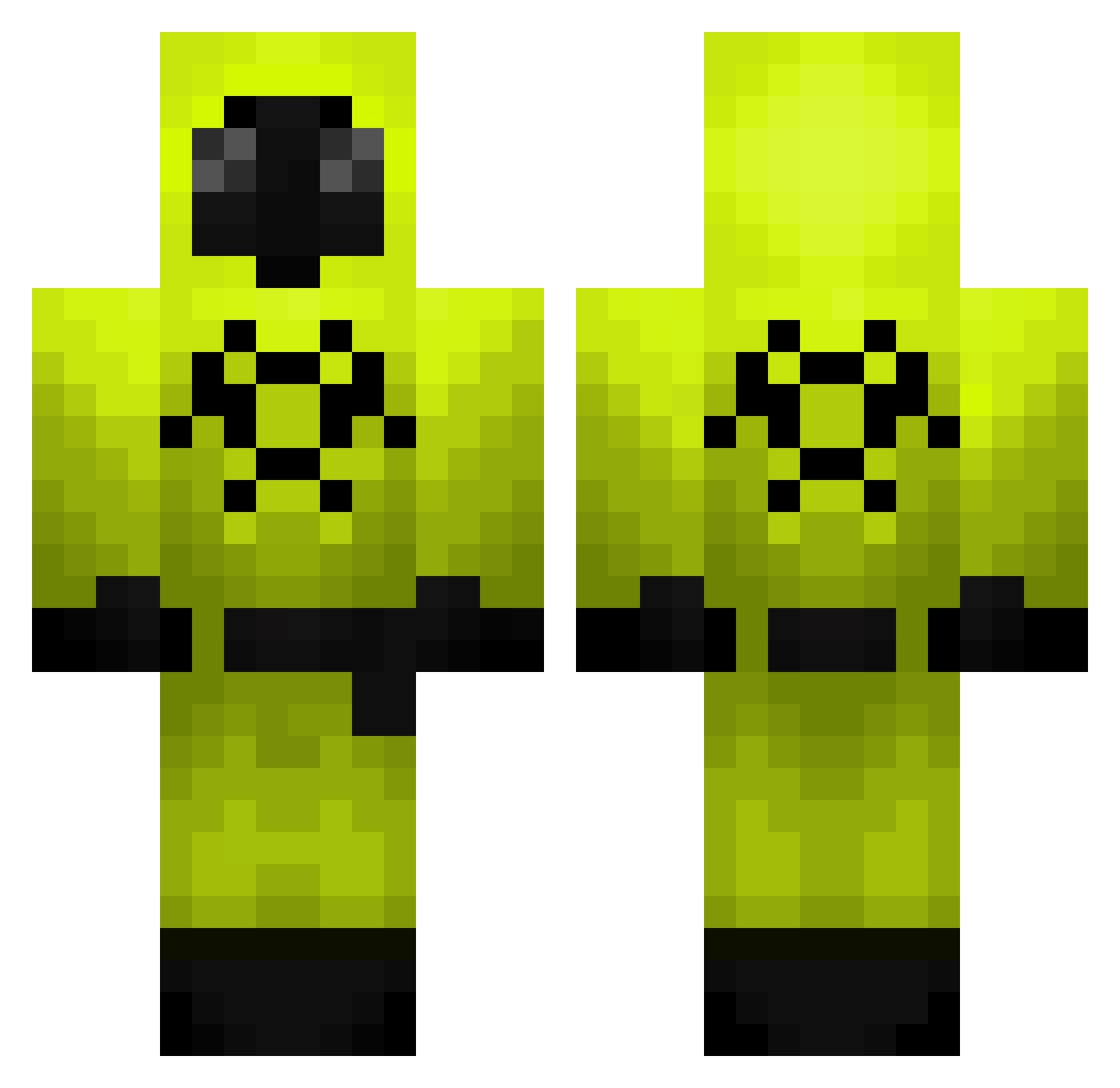 joebartXweed Minecraft skin, front and back view