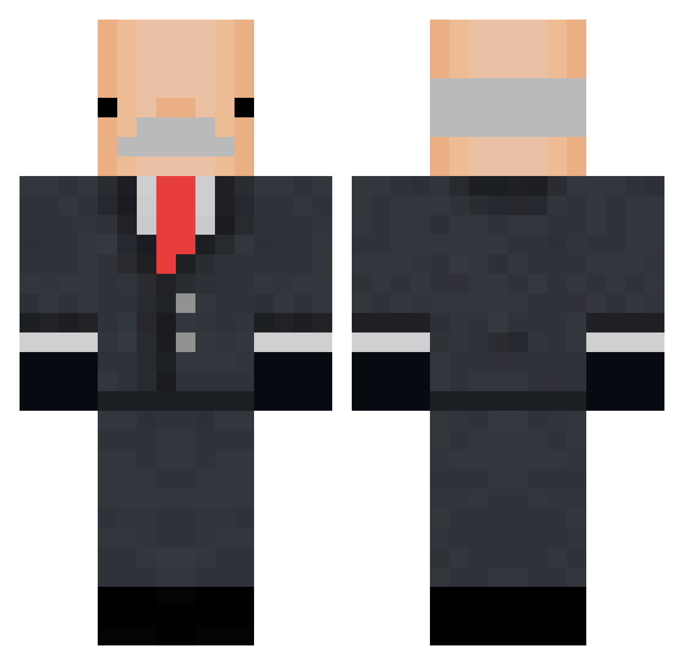 Dziad41 Minecraft skin, front and back view