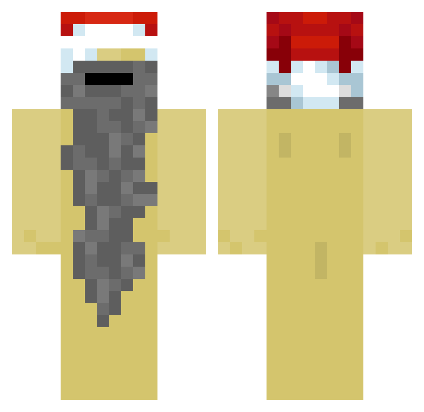 zadorki Minecraft skin, front and back view