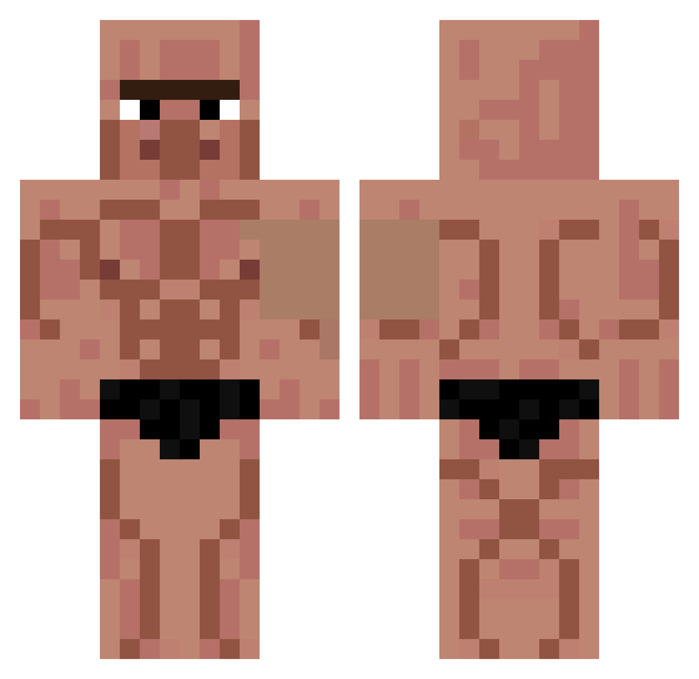 SaFeR2115 Minecraft skin, front and back view