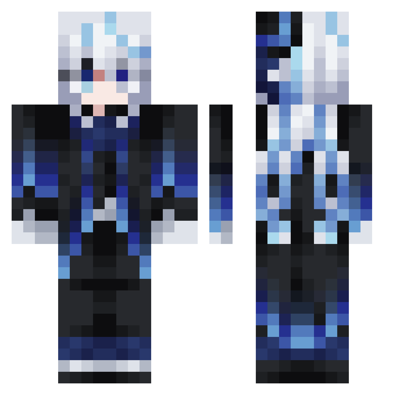 Senolane_a Minecraft skin, front and back view