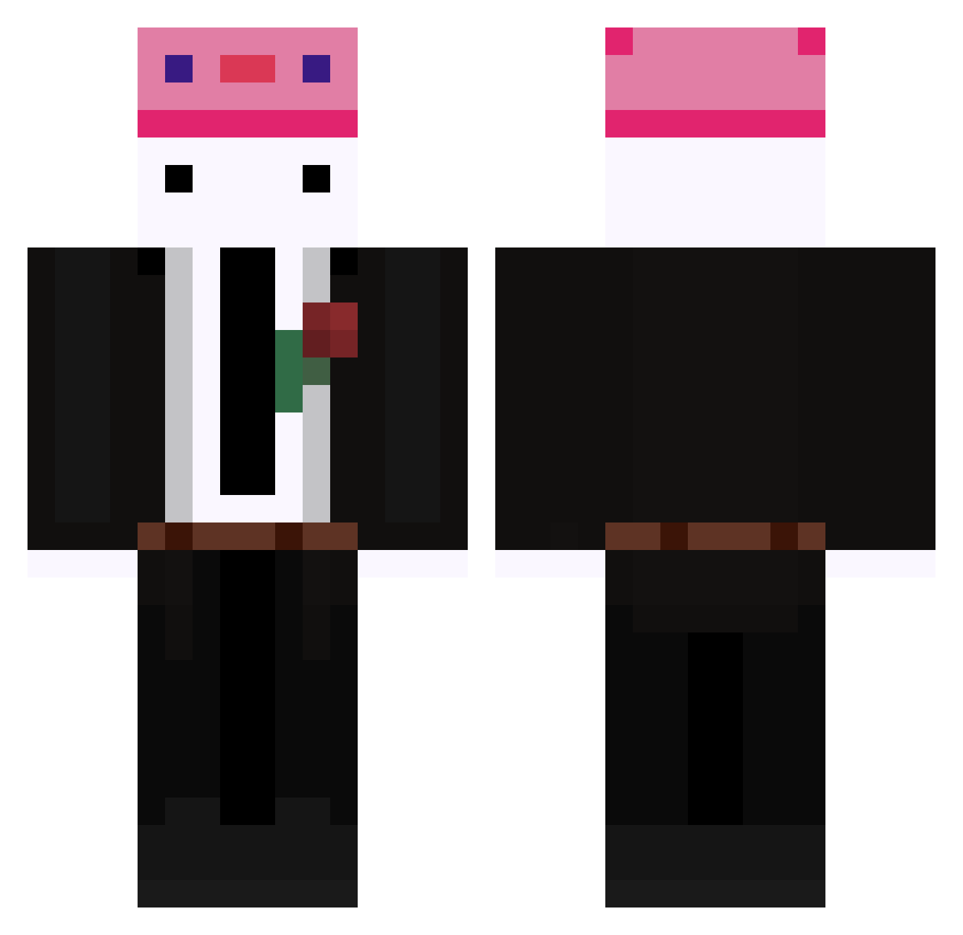 to0228tw Minecraft skin, front and back view