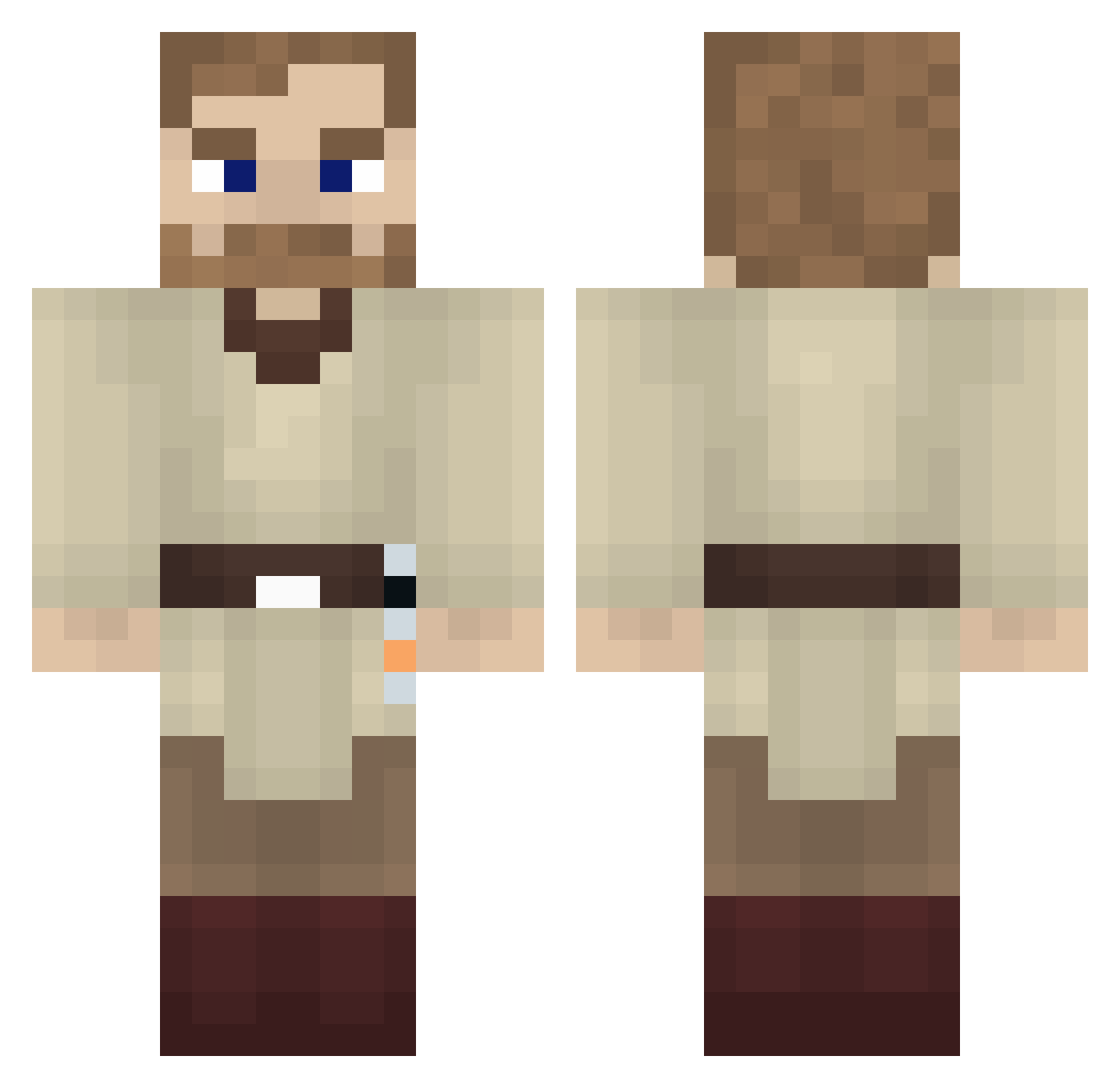 Francescoo_ Minecraft skin, front and back view