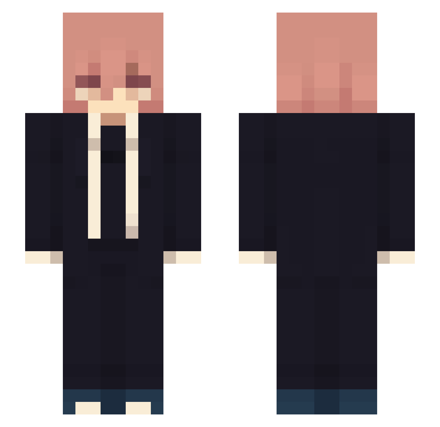 xpancakesyayx Minecraft skin, front and back view