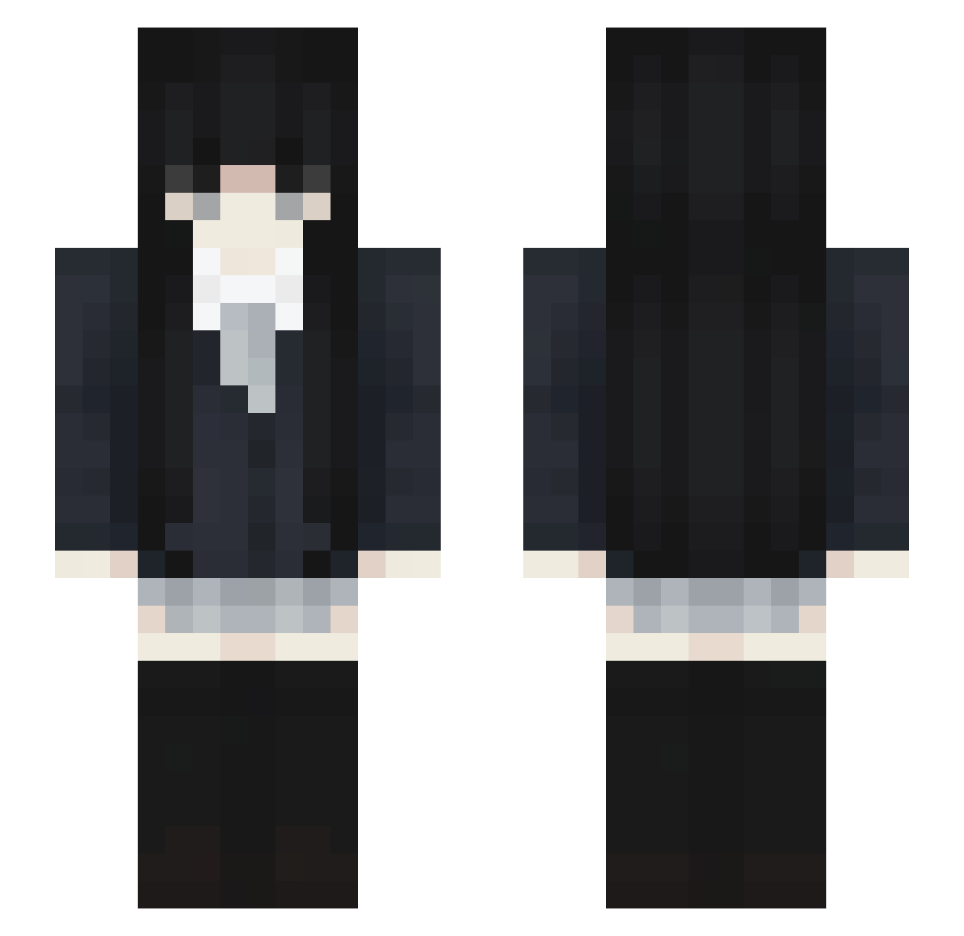 rorototi Minecraft skin, front and back view