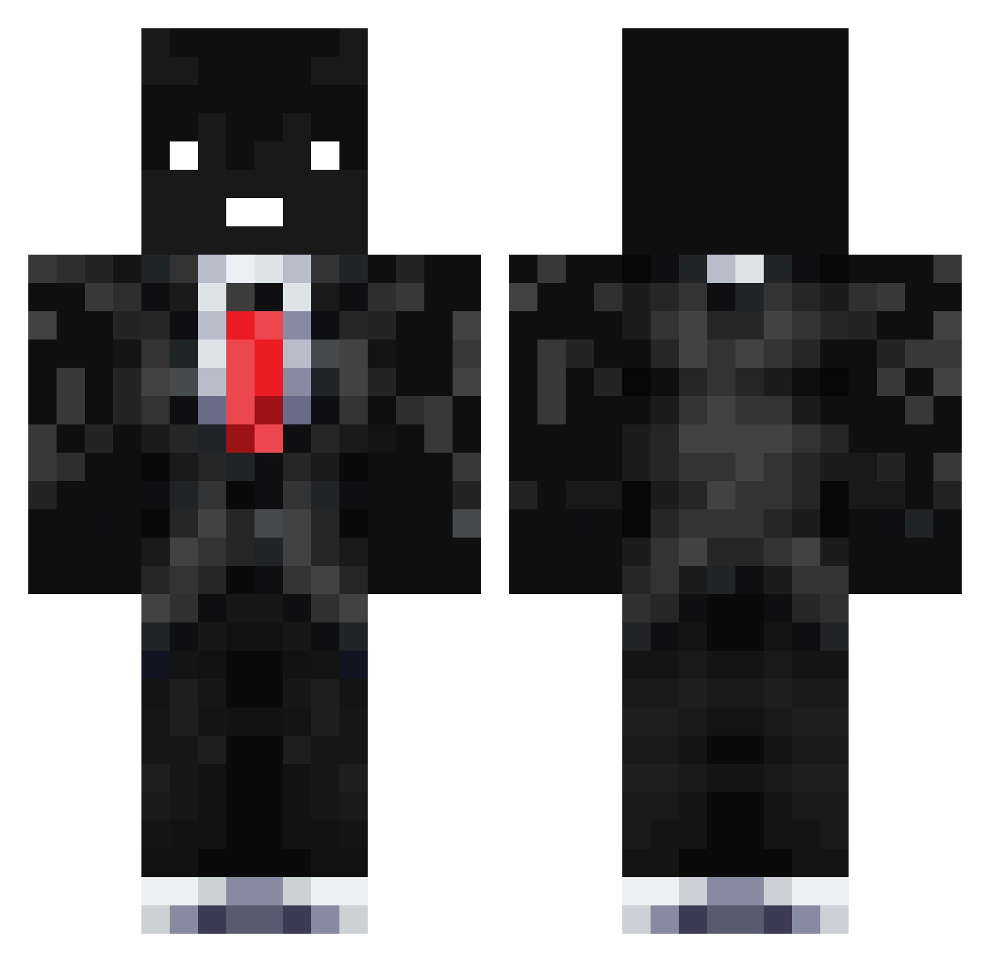 Popeoy Minecraft skin, front and back view