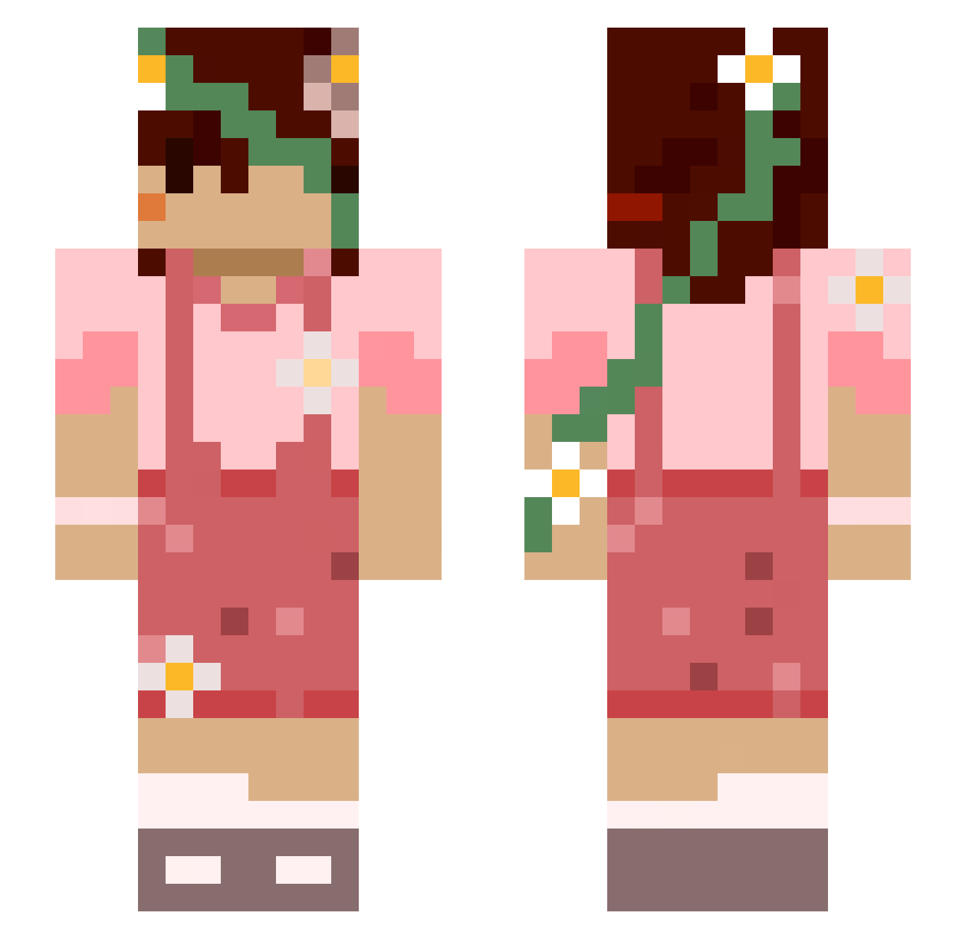 GoofyOcean20804 Minecraft skin, front and back view