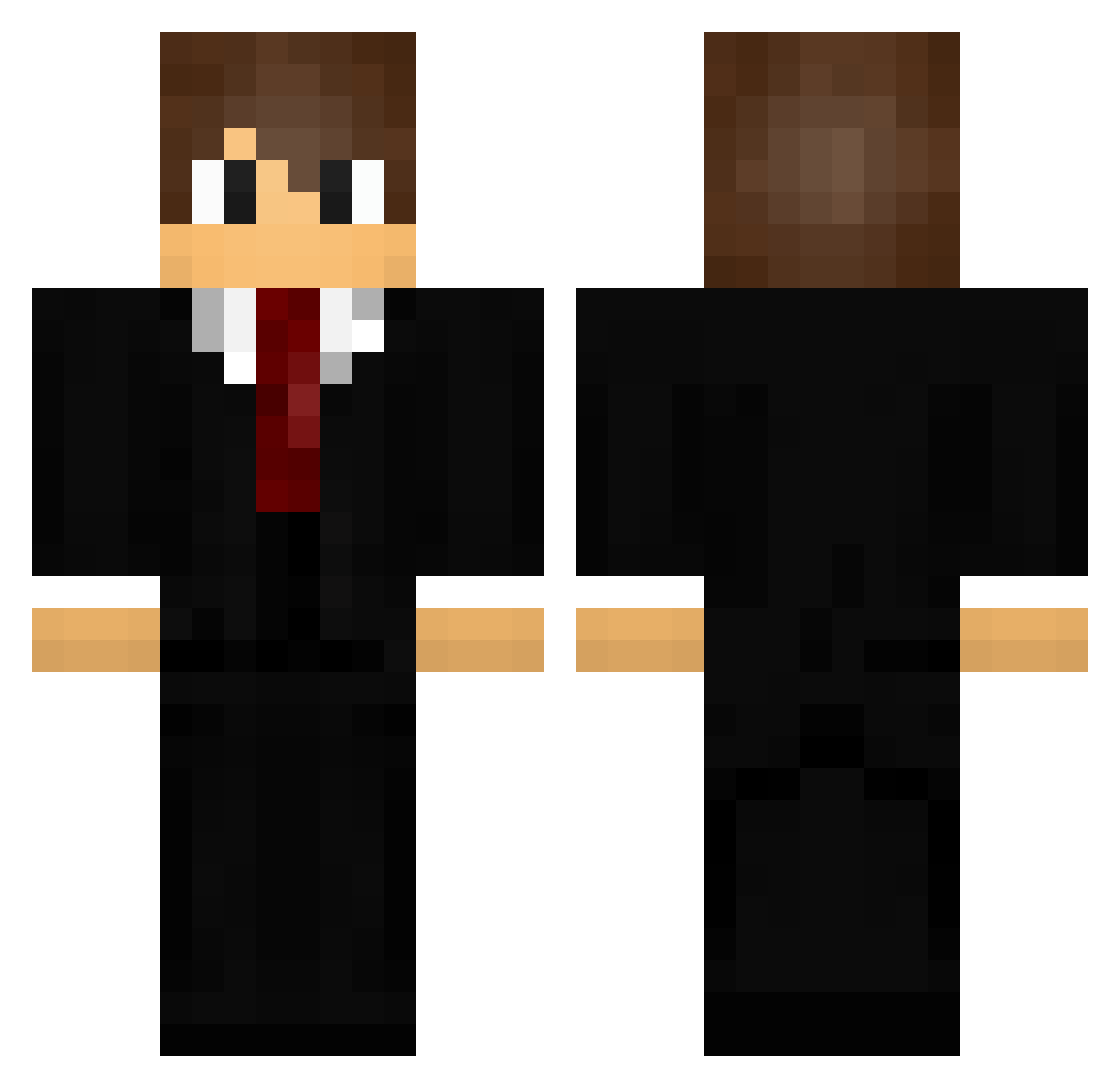 FrostysGuard Minecraft skin, front and back view