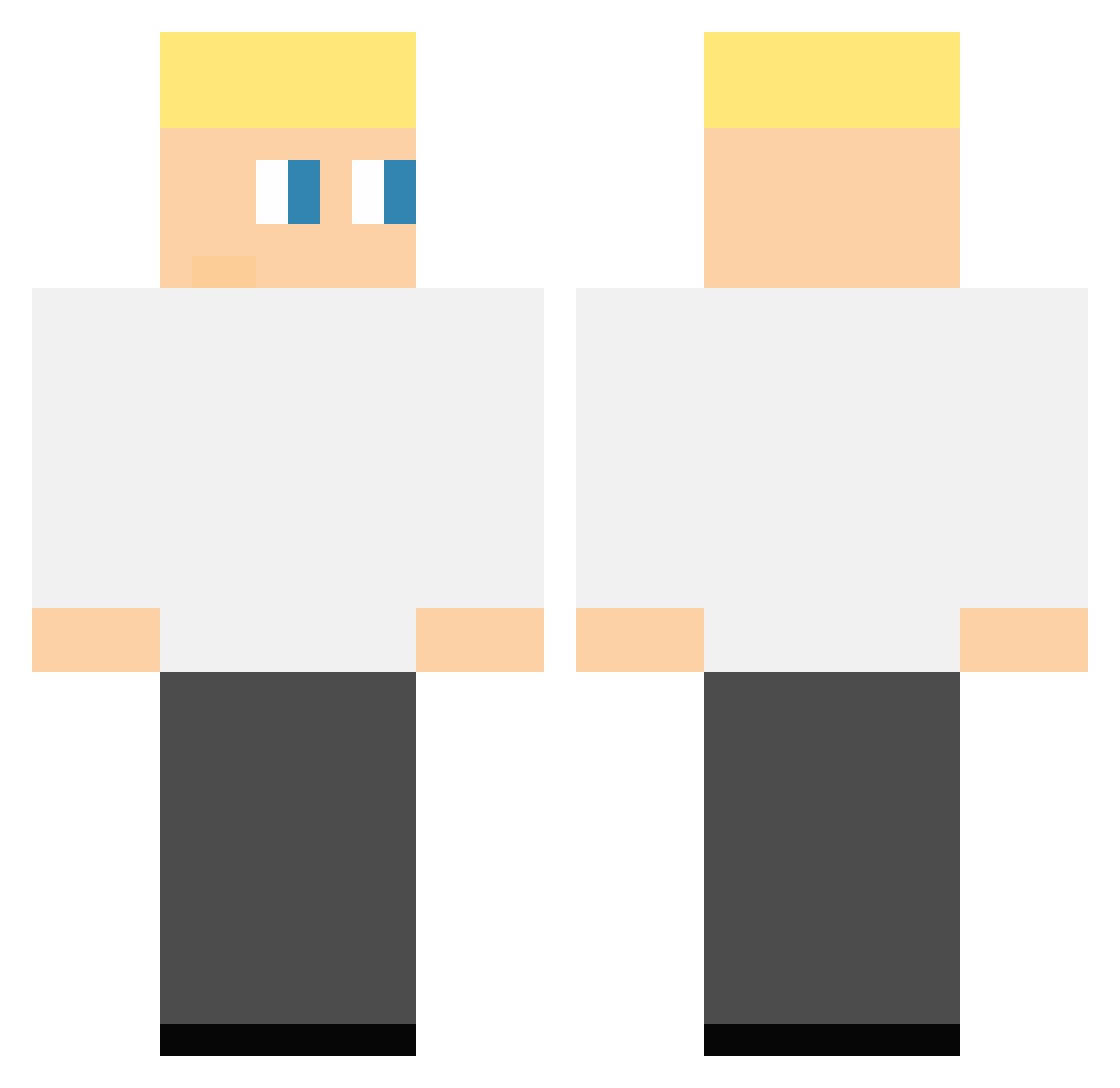 GlorytoJesus_ Minecraft skin, front and back view
