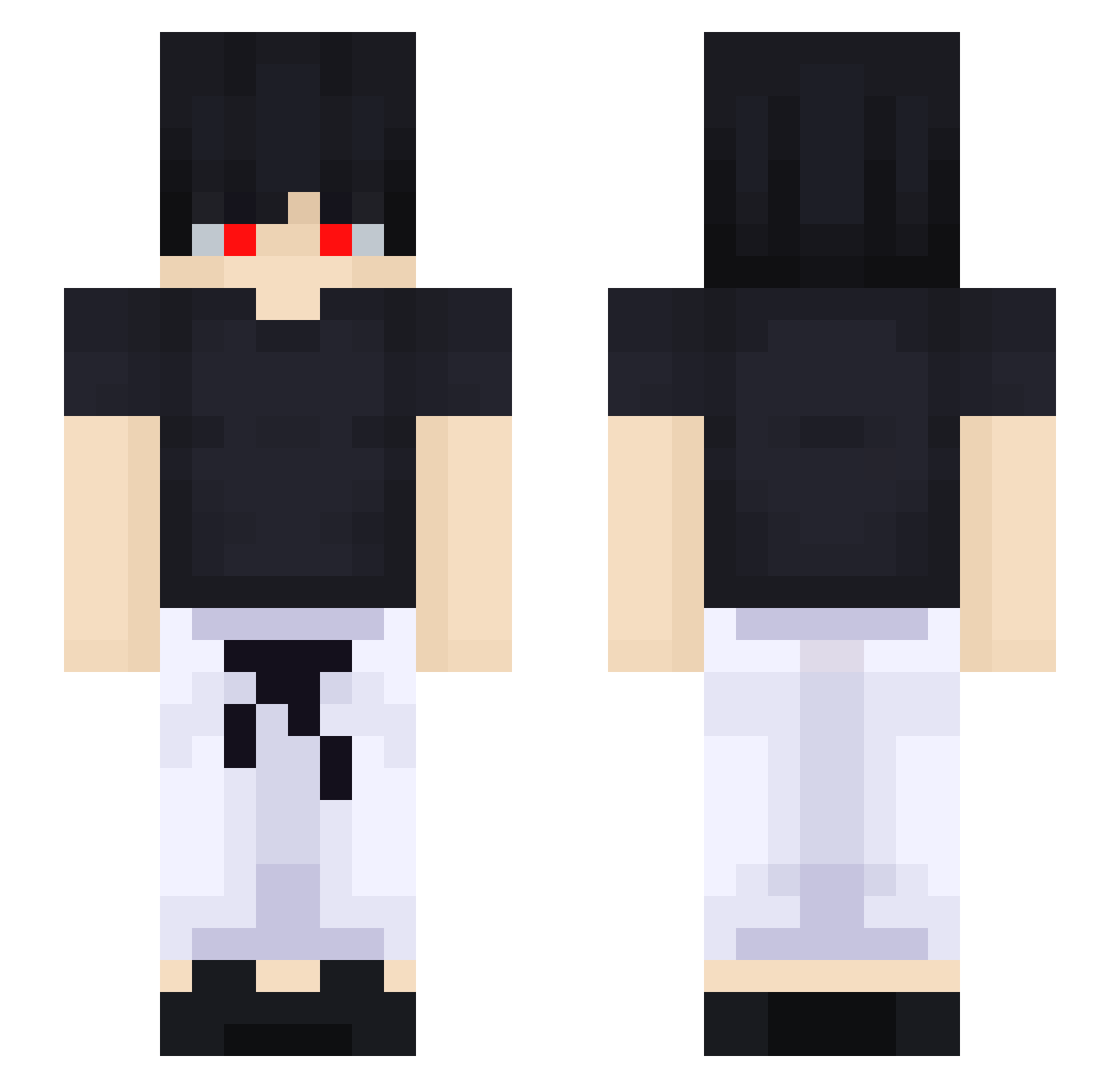 EdLou_ Minecraft skin, front and back view