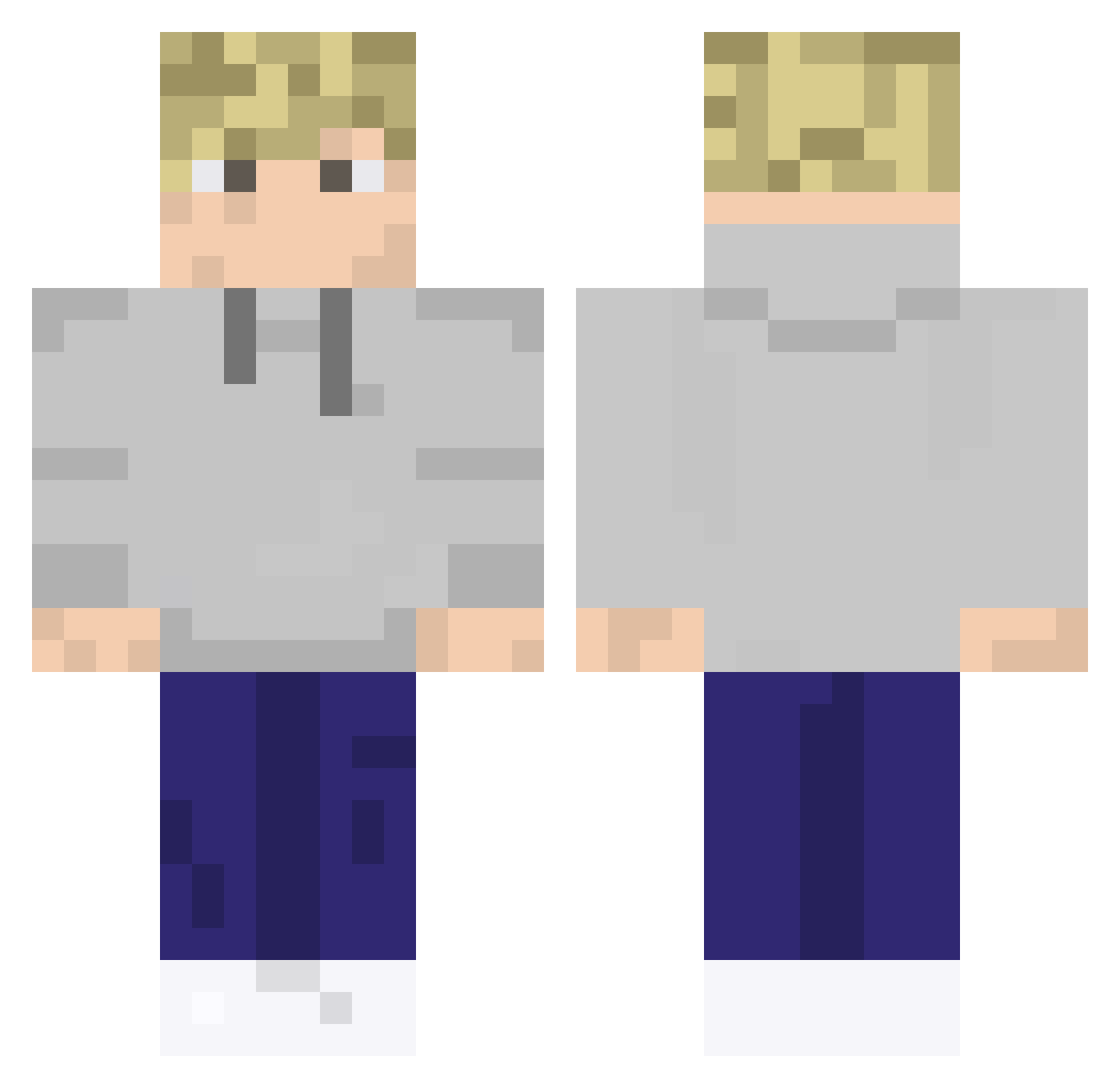 VinciSpider Minecraft skin, front and back view