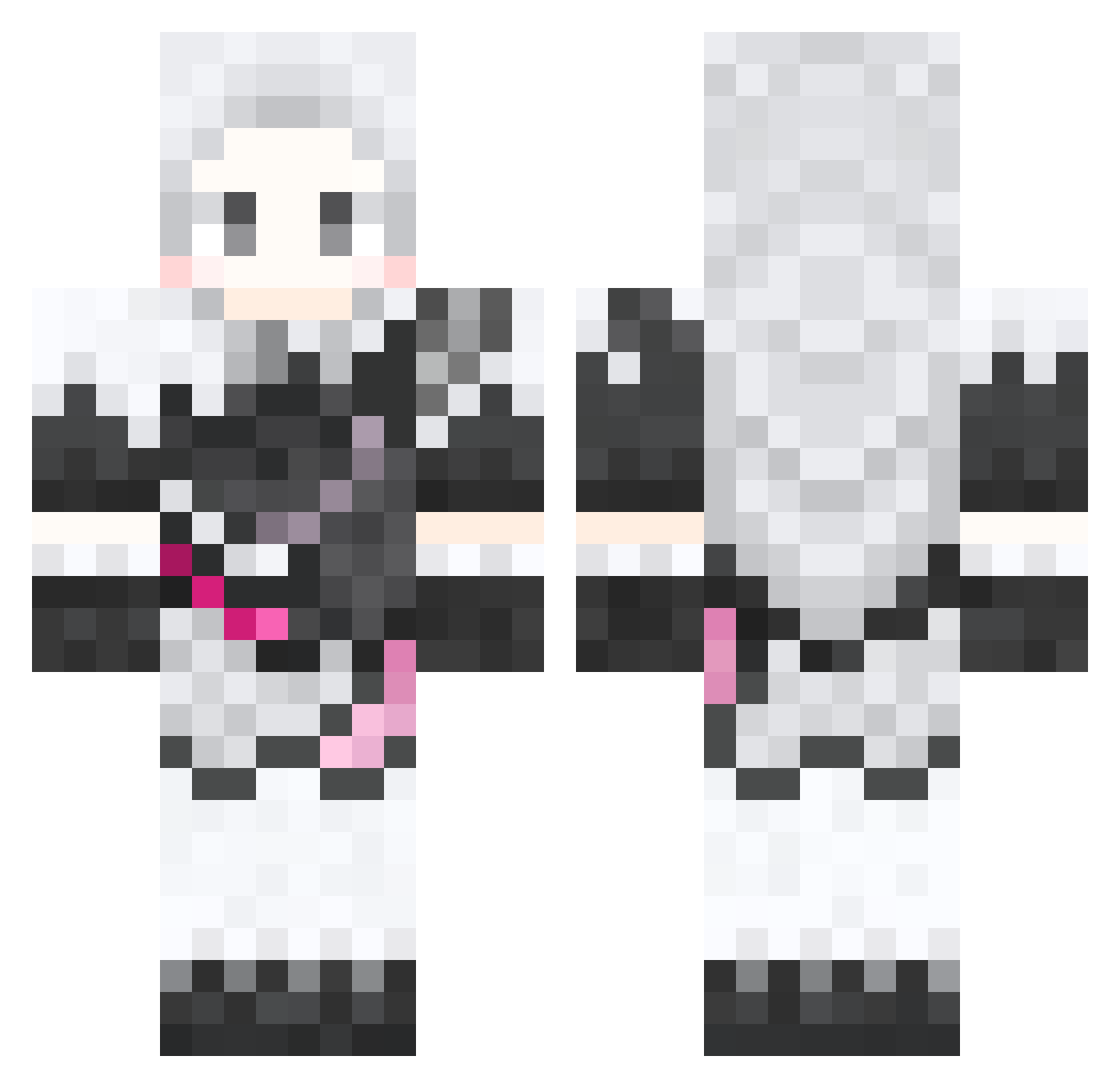 HHZ_wty Minecraft skin, front and back view