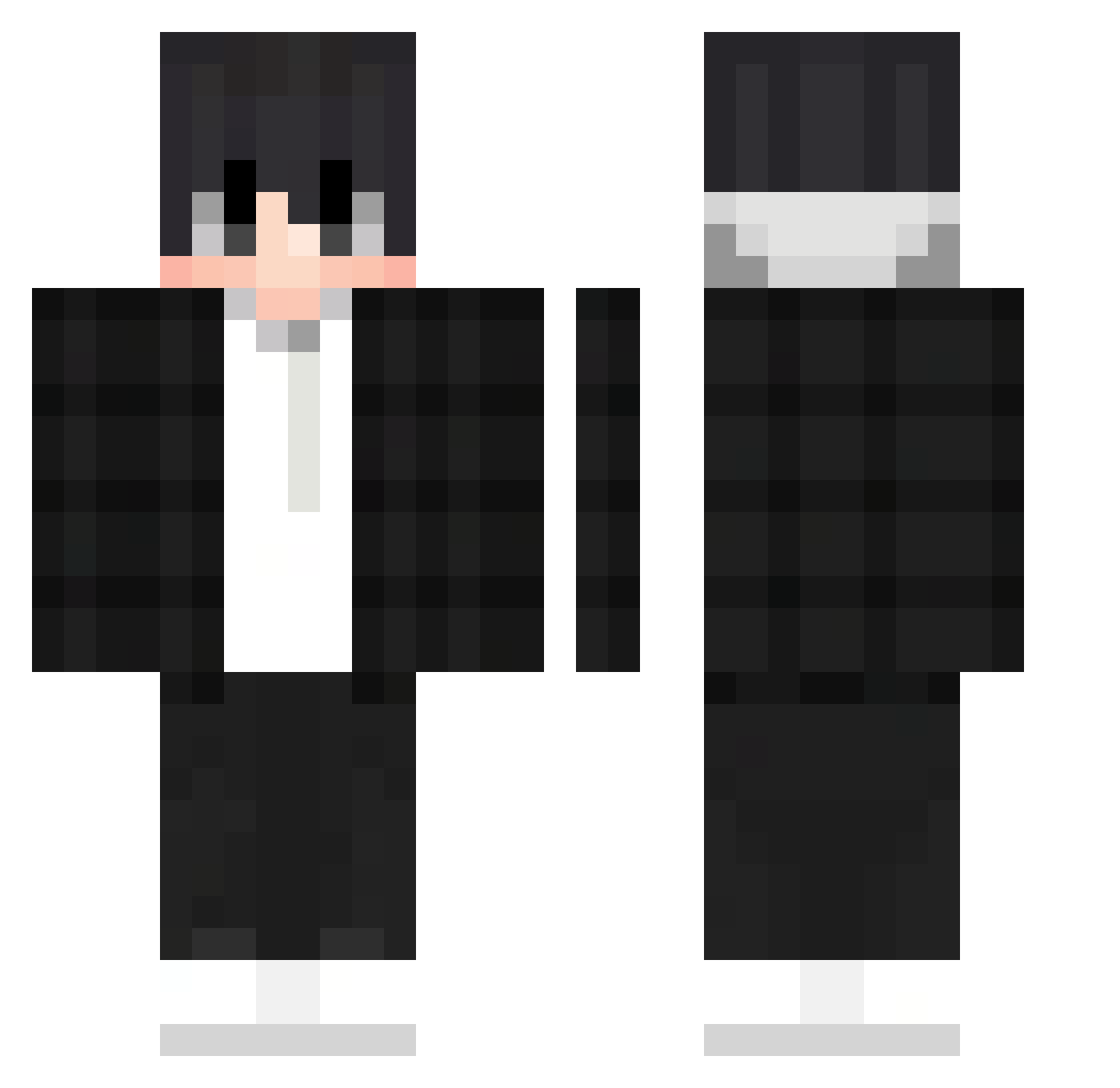 TleDarknessKing Minecraft skin, front and back view