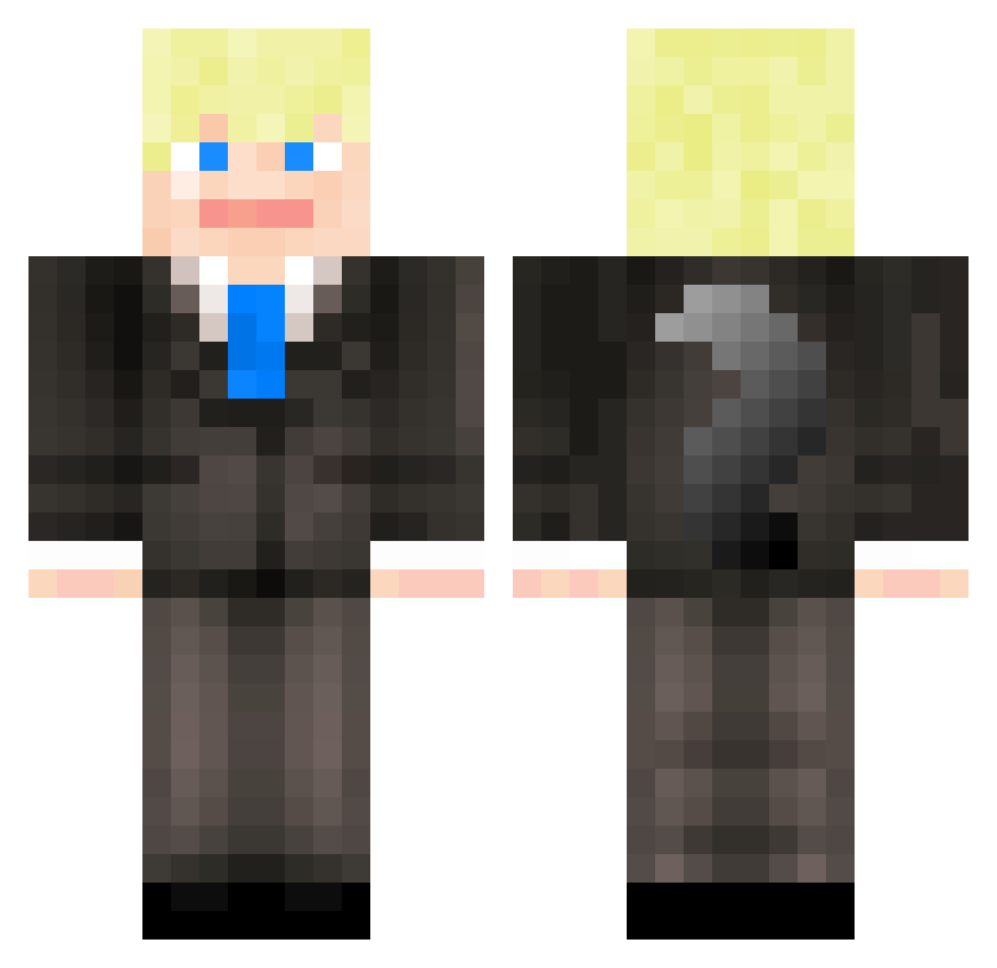 spazmoid4901 Minecraft skin, front and back view