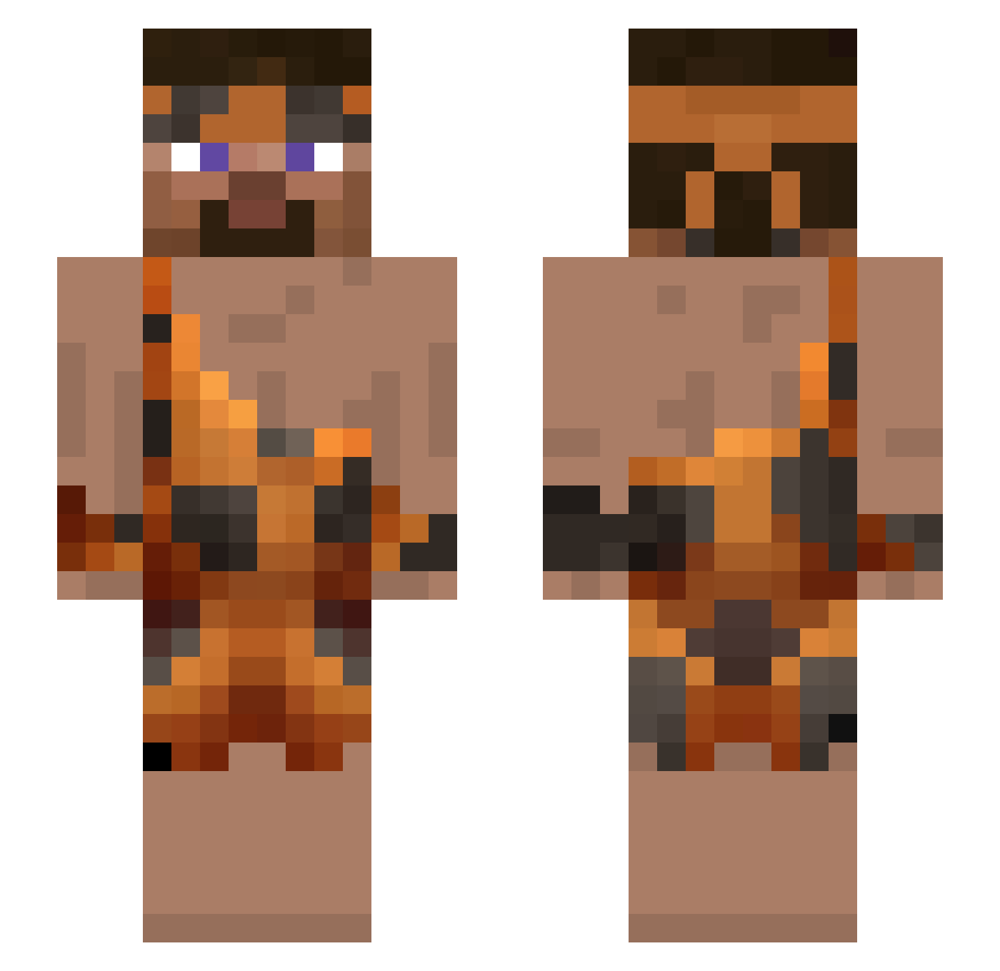v7x_1 Minecraft skin, front and back view