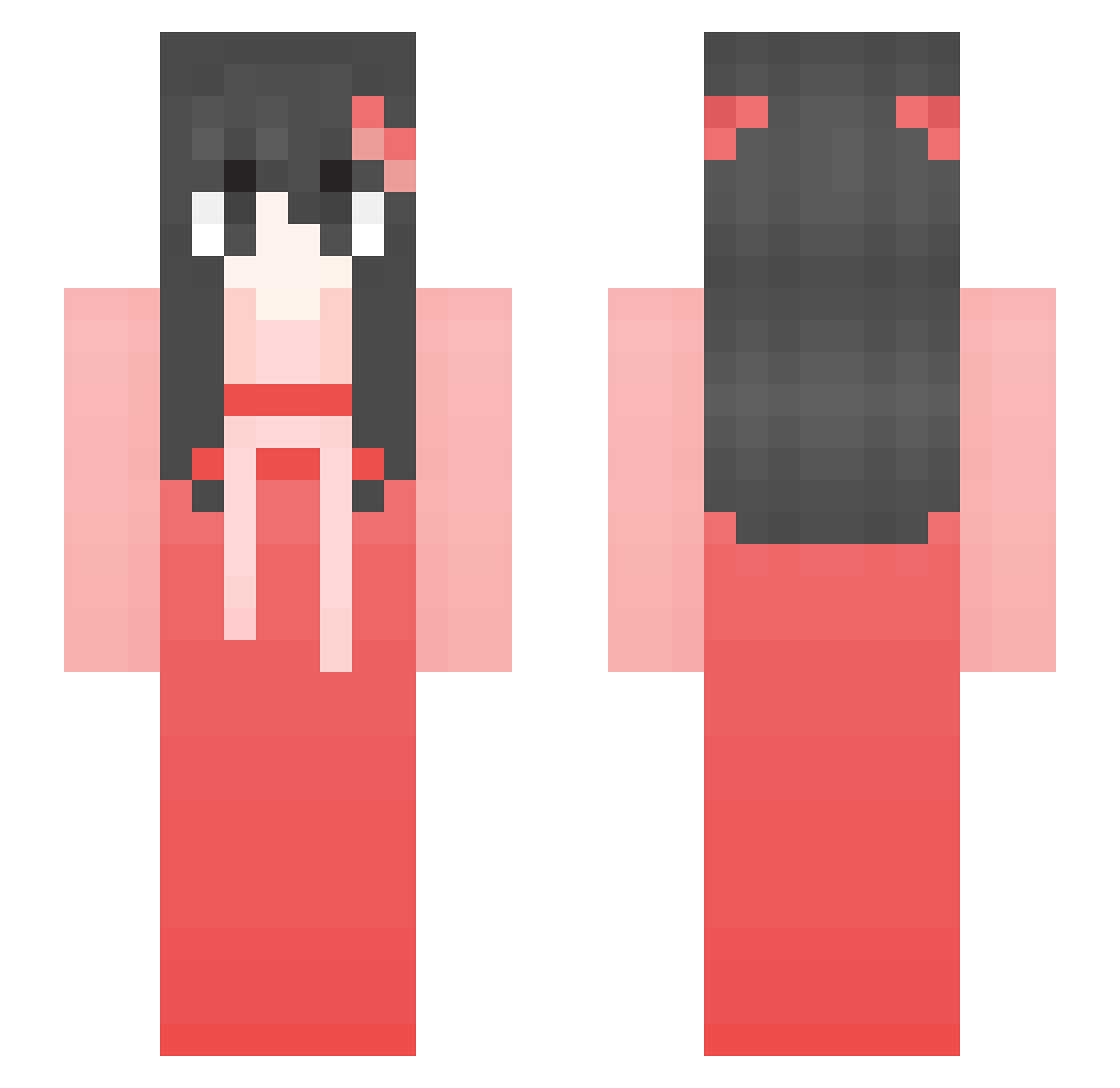 GO9n1 Minecraft skin, front and back view