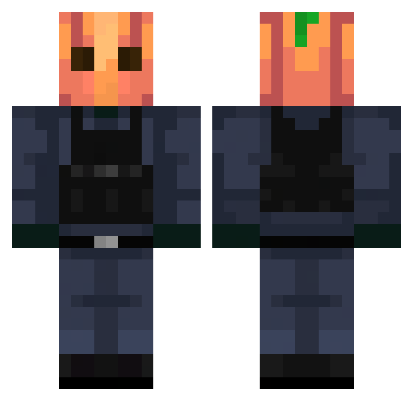 ert_345 Minecraft skin, front and back view