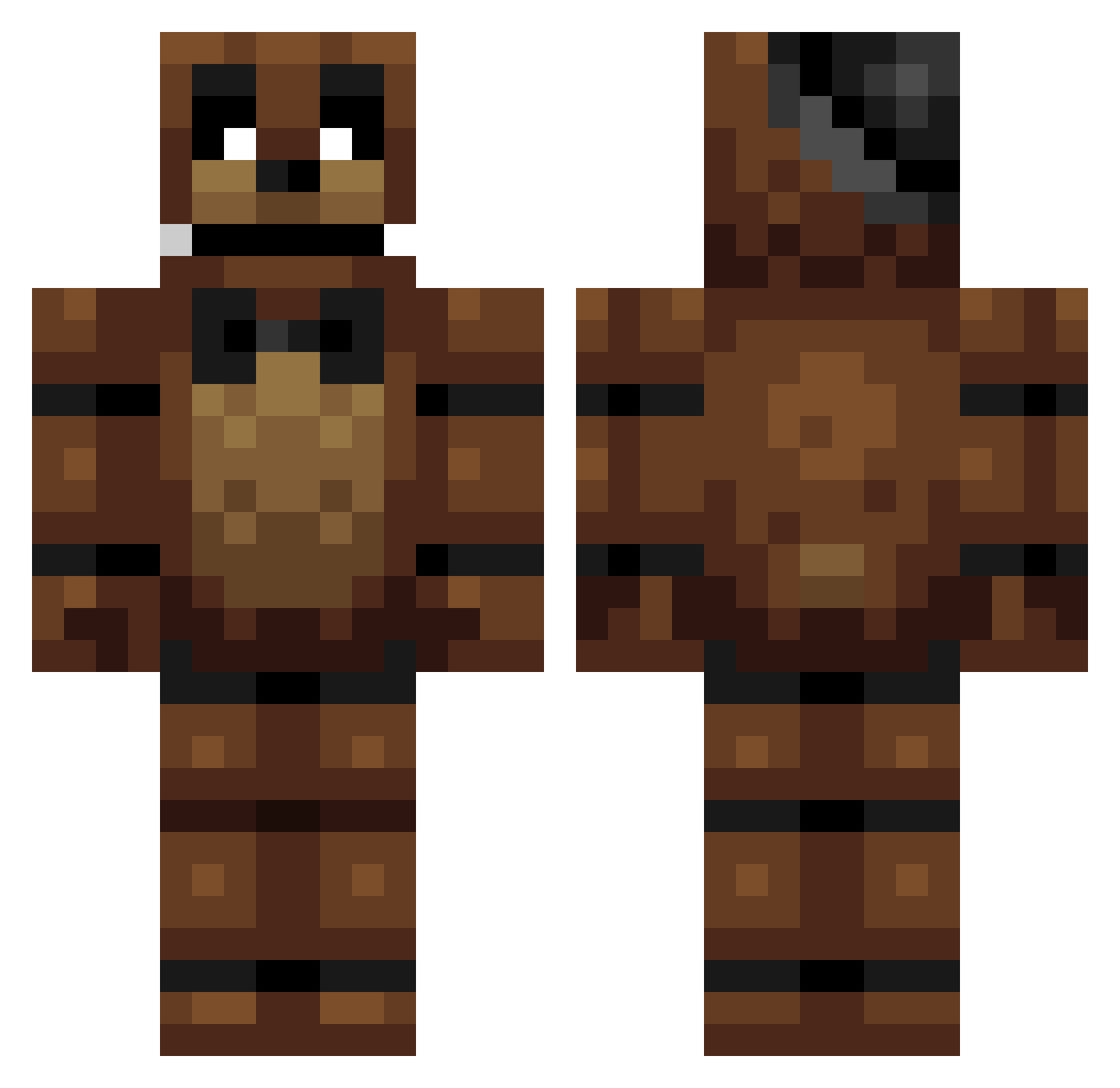 saris_saris Minecraft skin, front and back view