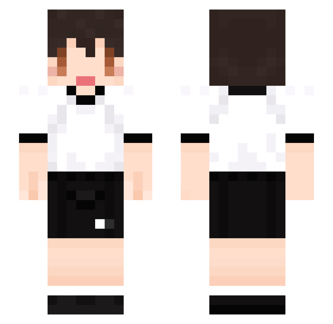 kalo_ Minecraft skin, front and back view