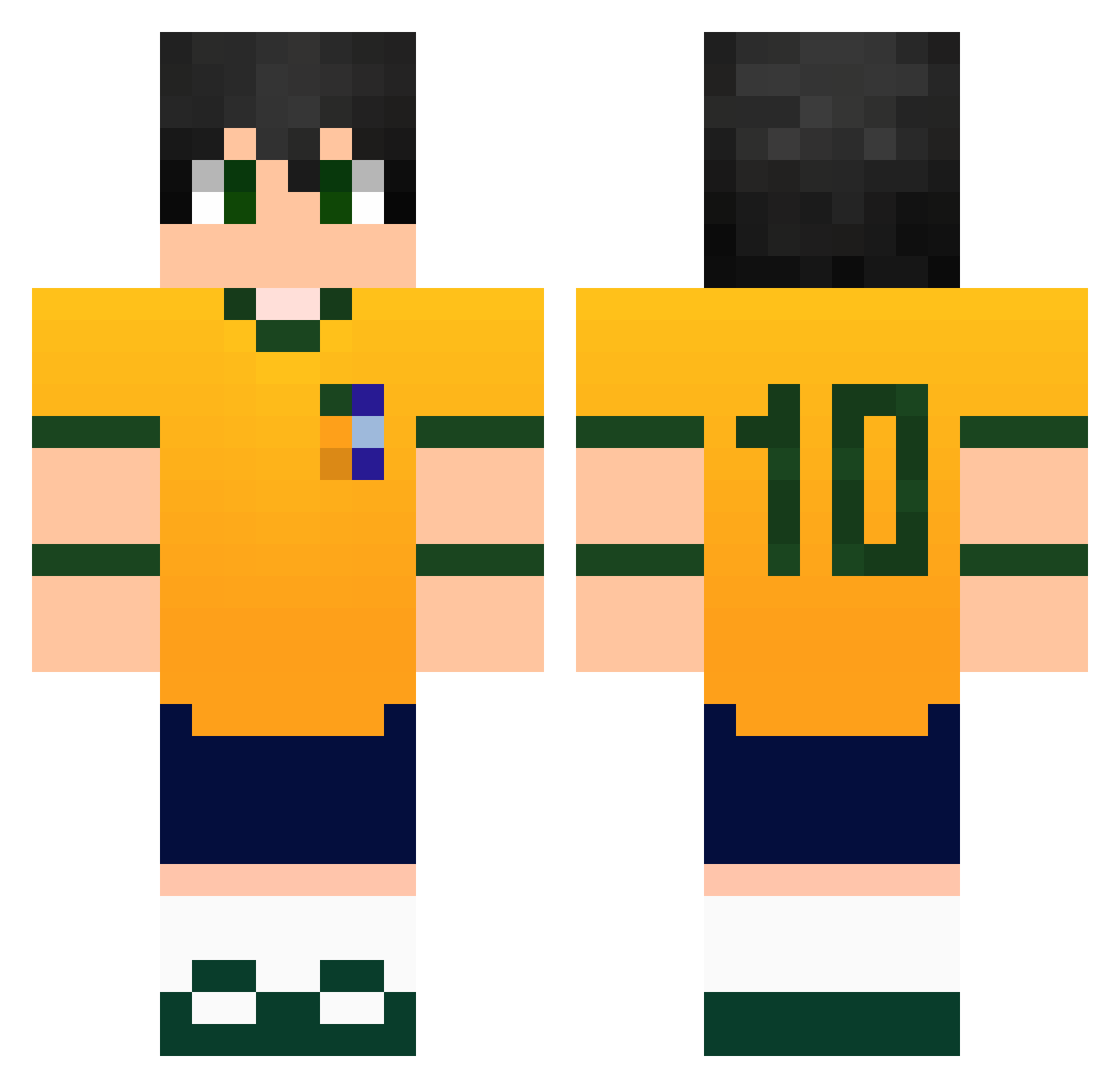 jvlcg Minecraft skin, front and back view