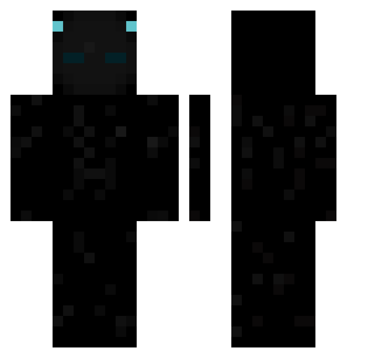 POTATOhuh Minecraft skin, front and back view