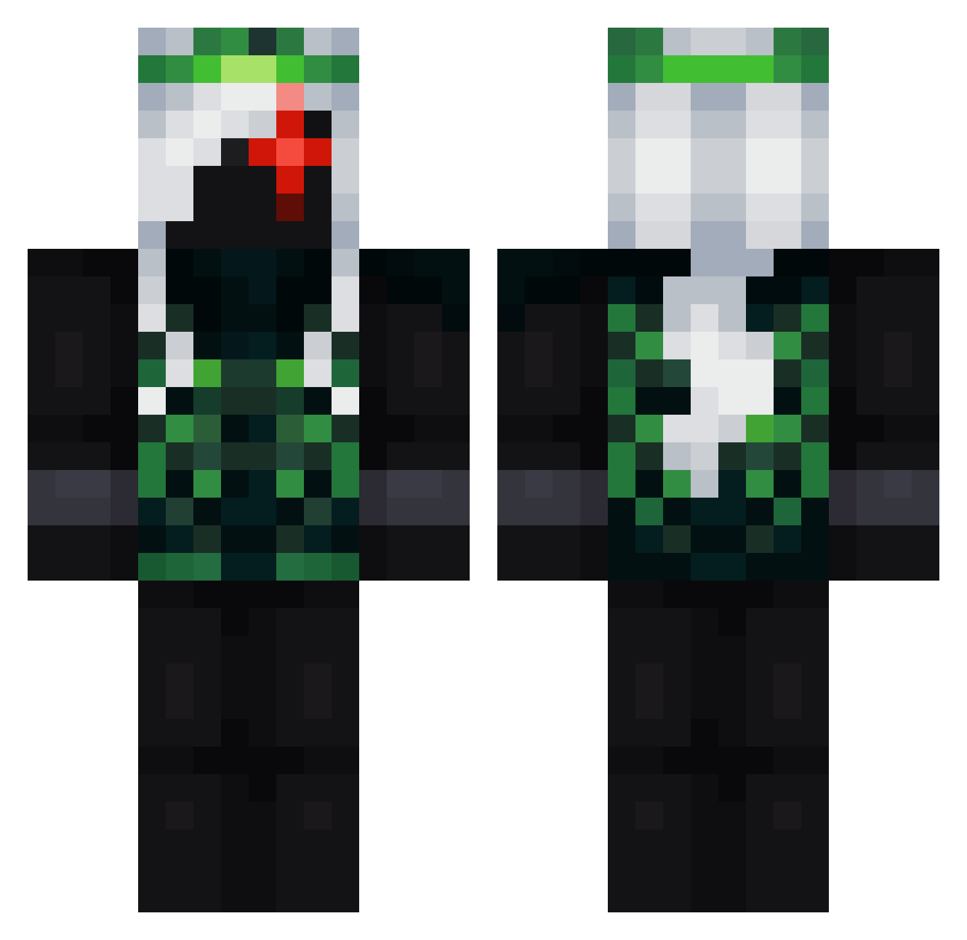 Kota_may Minecraft skin, front and back view