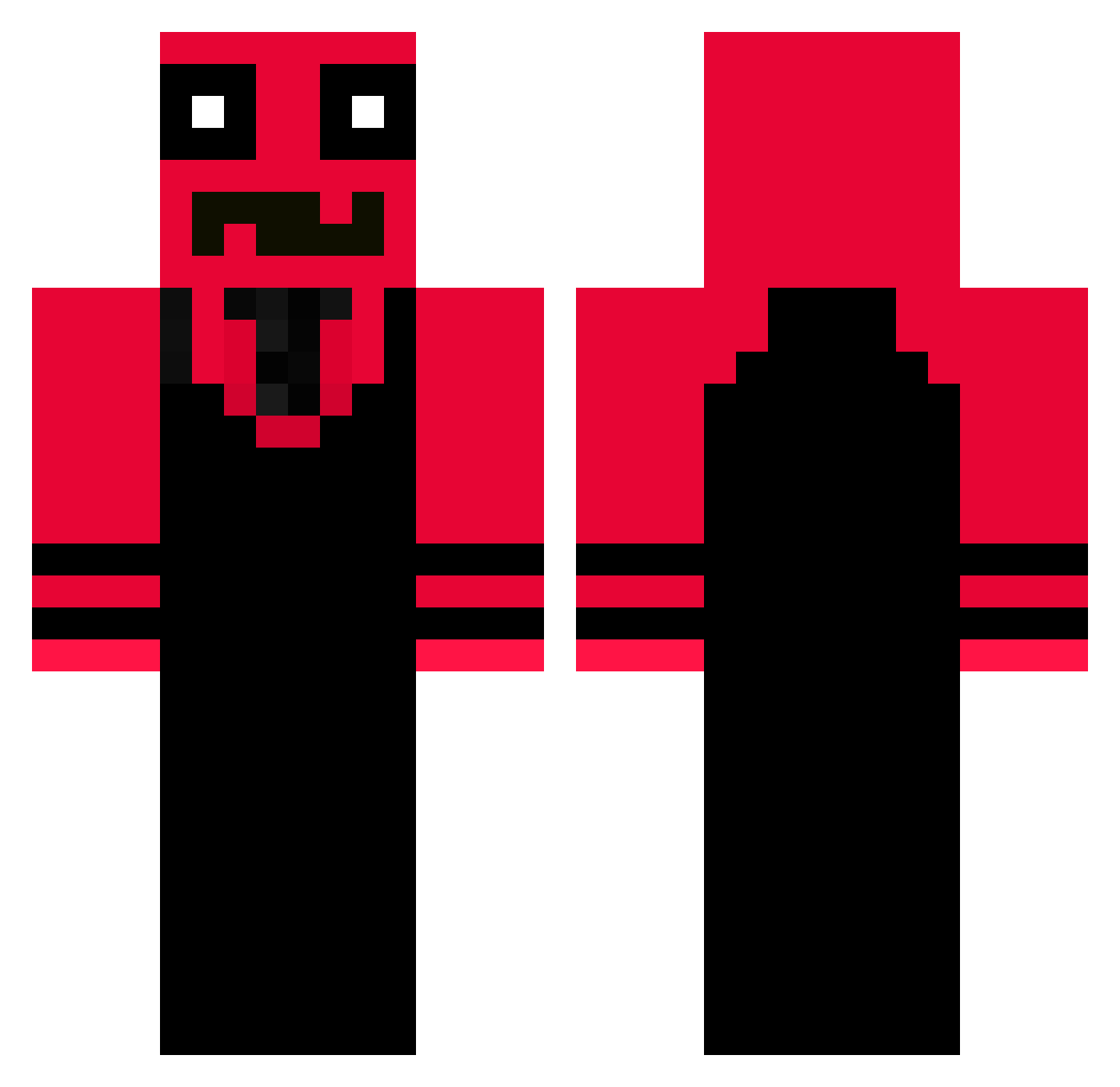 SolaristicGalaxy Minecraft skin, front and back view