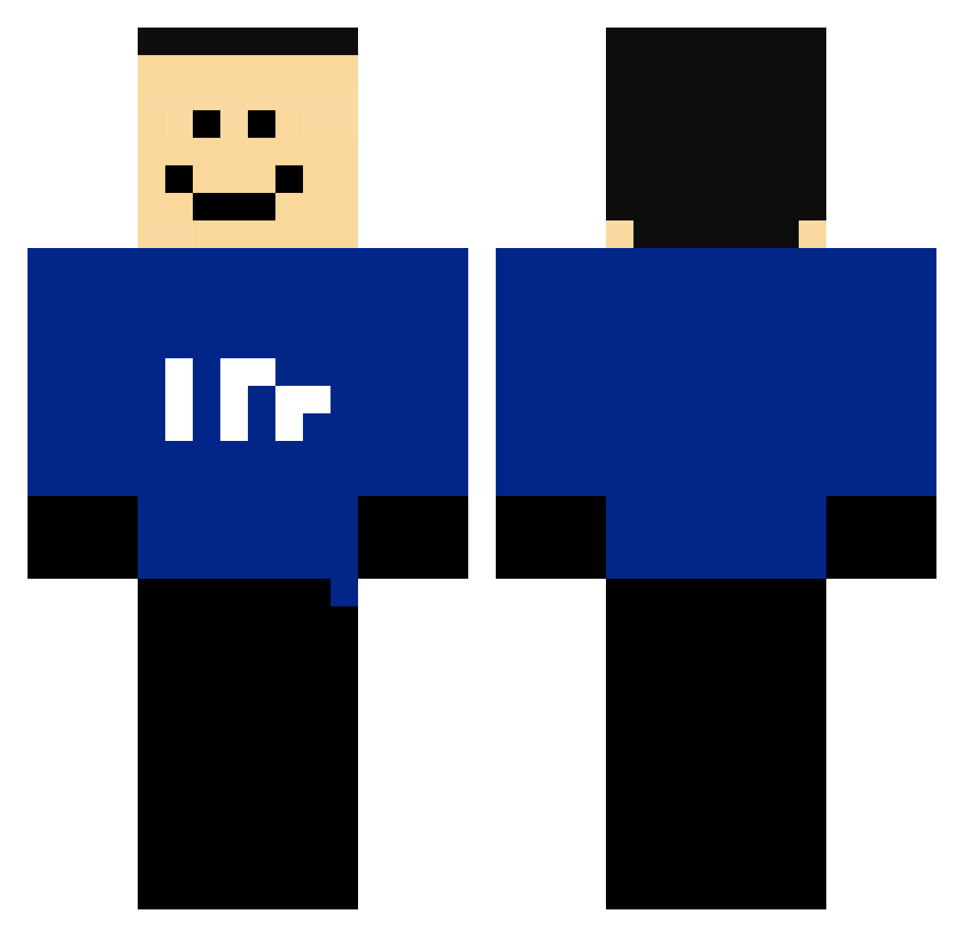 ImLoki127 Minecraft skin, front and back view