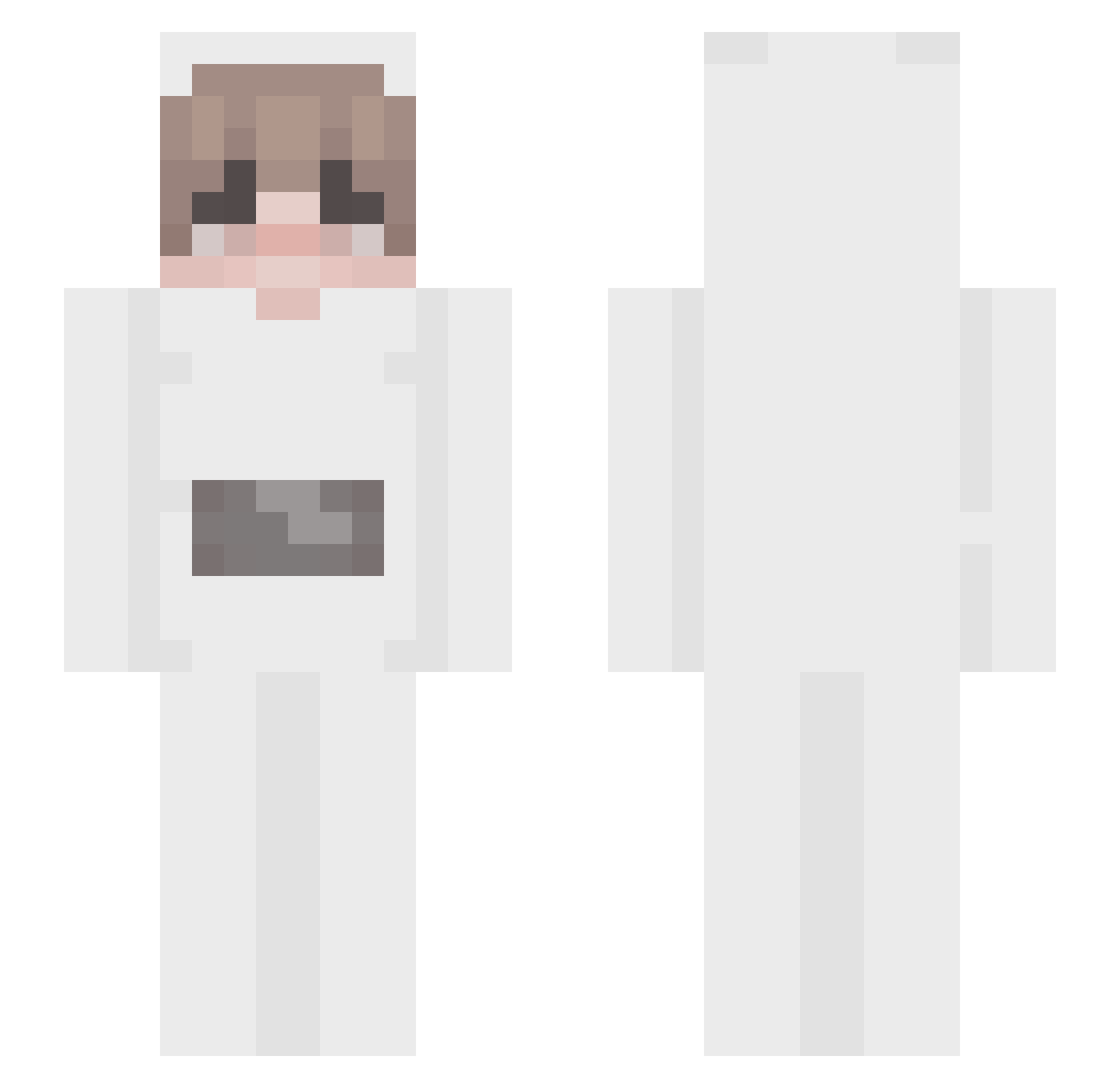 dreazzly Minecraft skin, front and back view