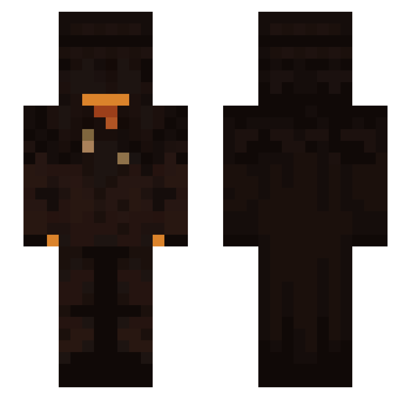bigfatfishlad Minecraft skin, front and back view