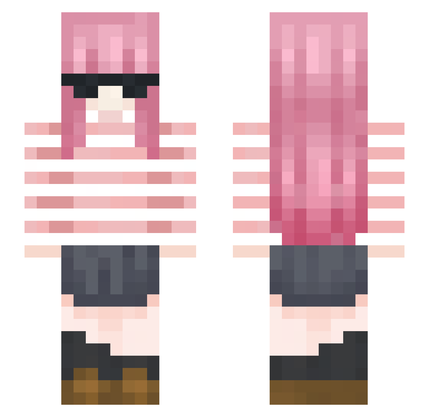 naoeovinho Minecraft skin, front and back view
