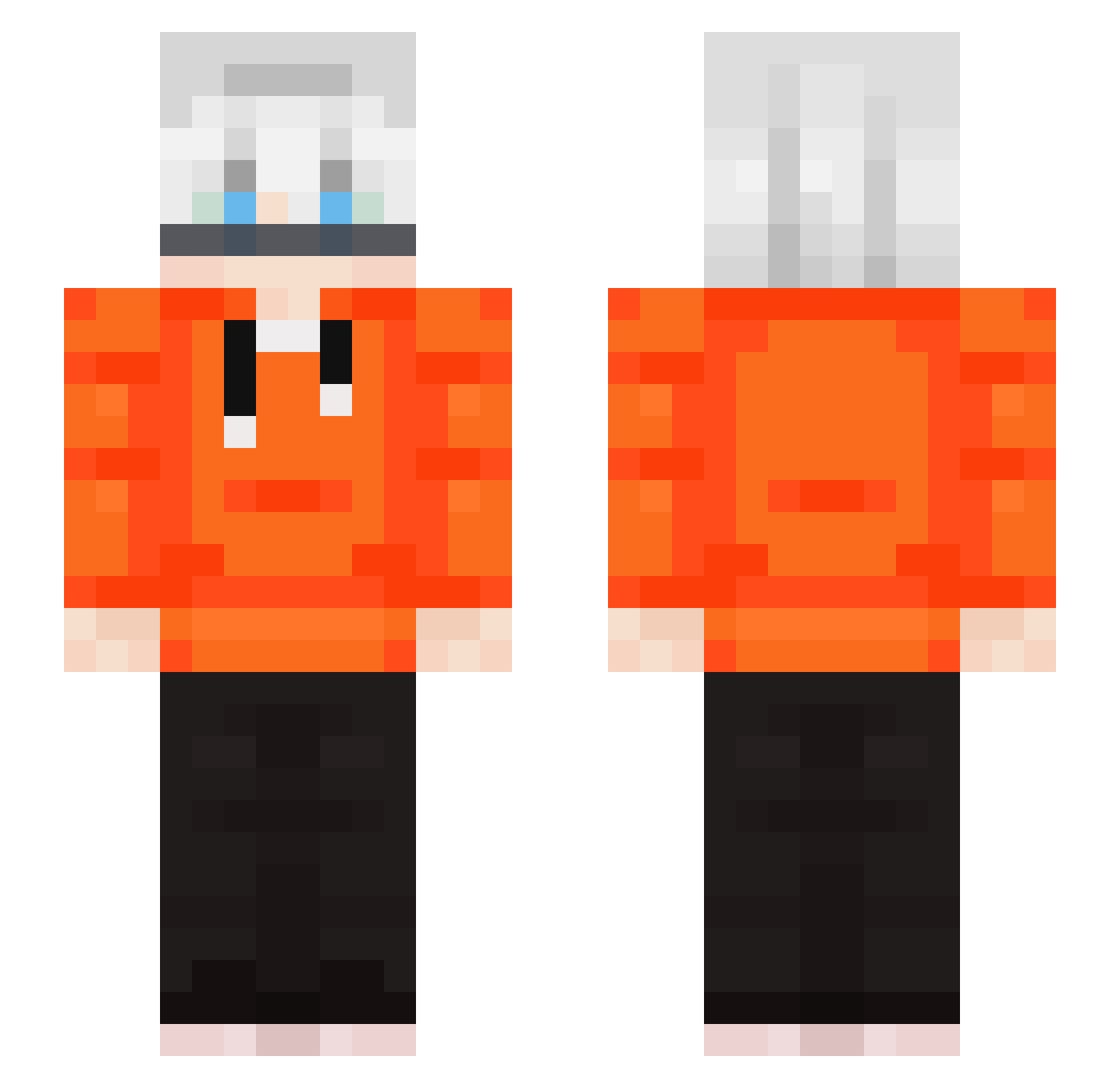 renan2108 Minecraft skin, front and back view