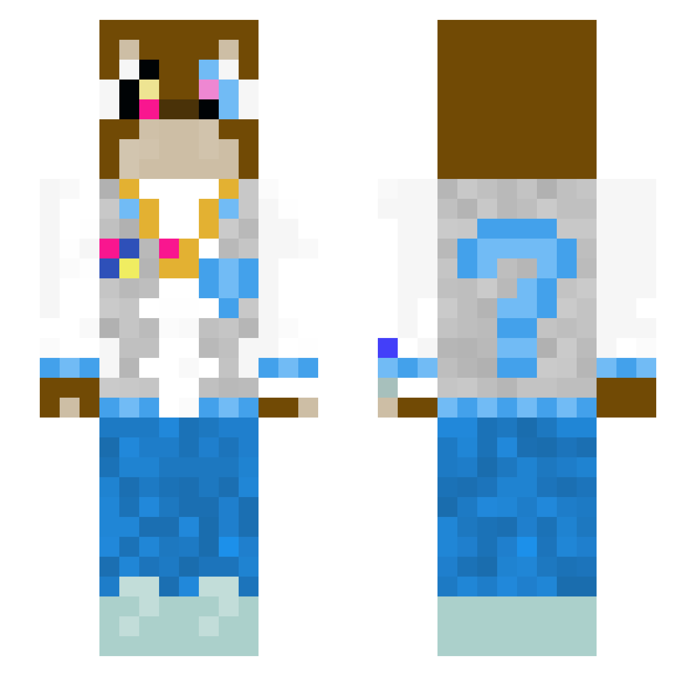 shawareb_ Minecraft skin, front and back view