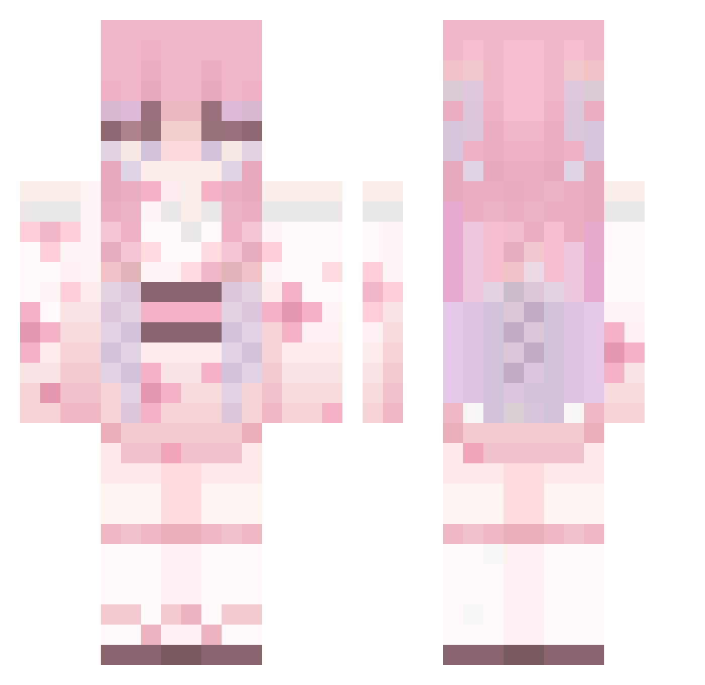 _AGAMER Minecraft skin, front and back view