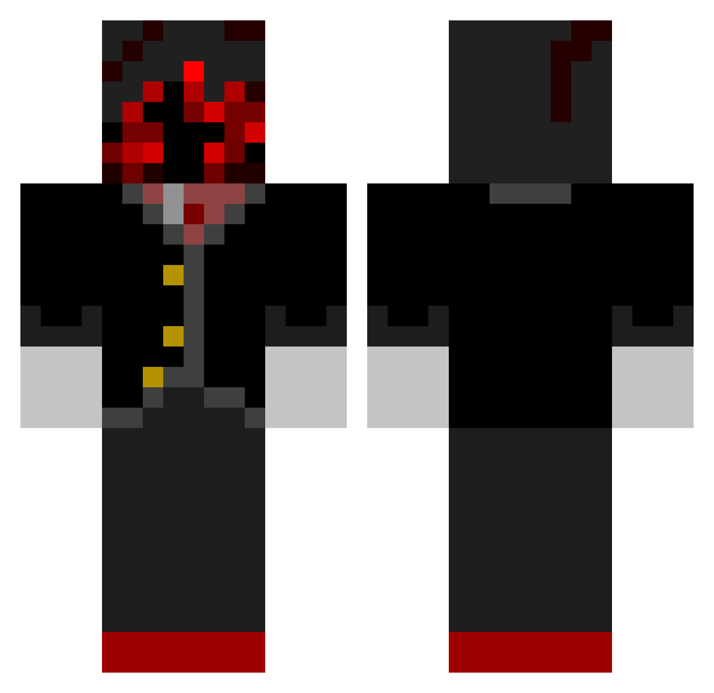 ChaseSLEN Minecraft skin, front and back view