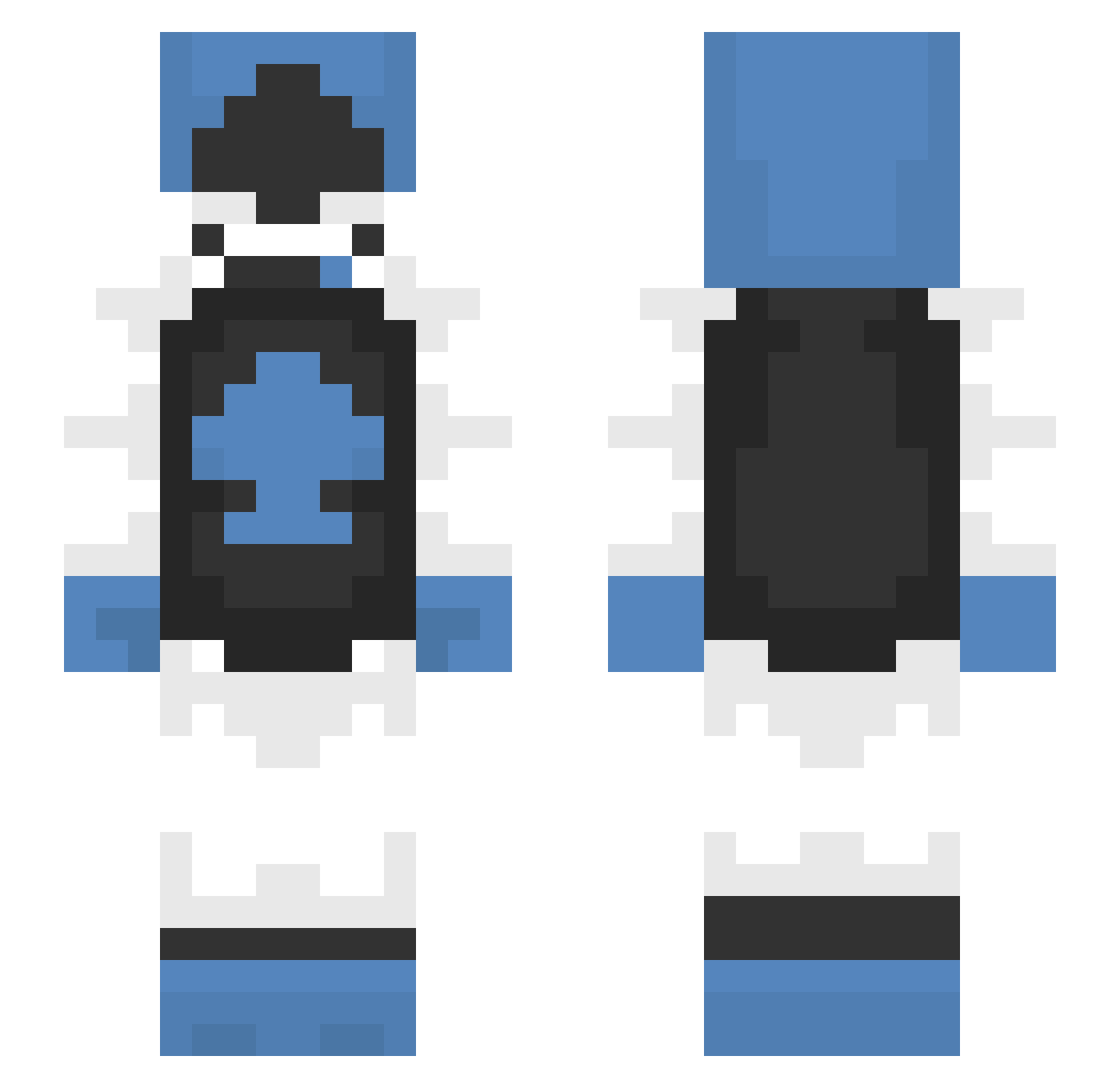 LancerGuy_ Minecraft skin, front and back view