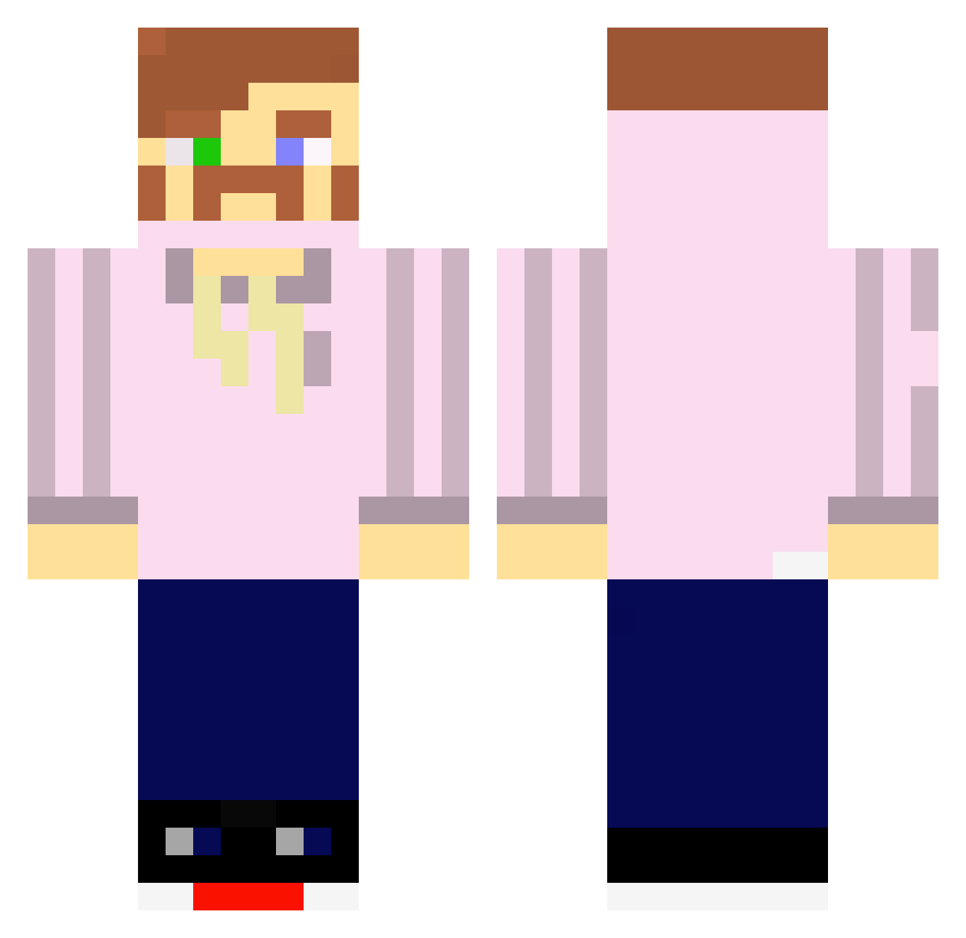 _Kaypa_ Minecraft skin, front and back view