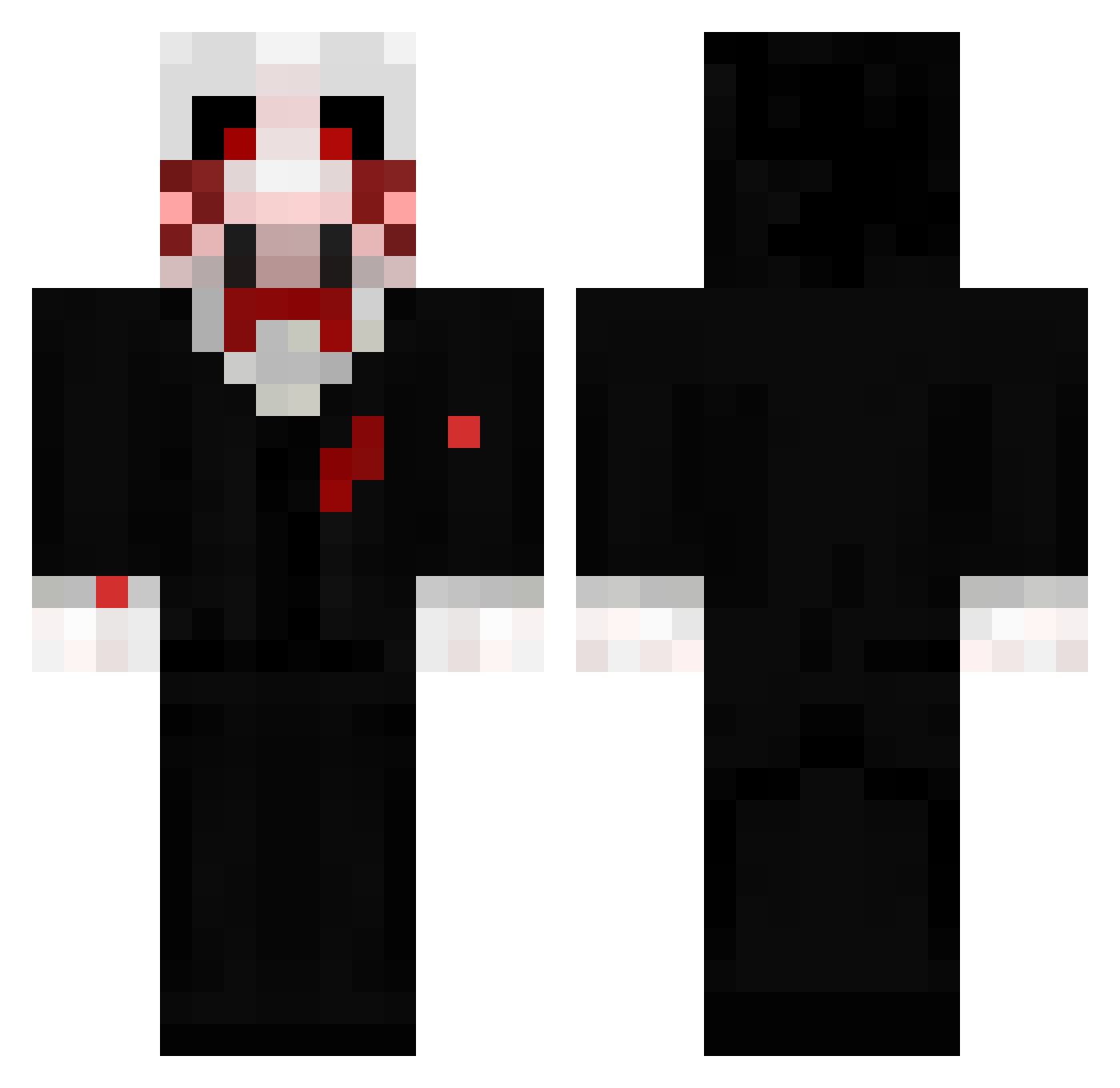 ANIMALLY Minecraft skin, front and back view